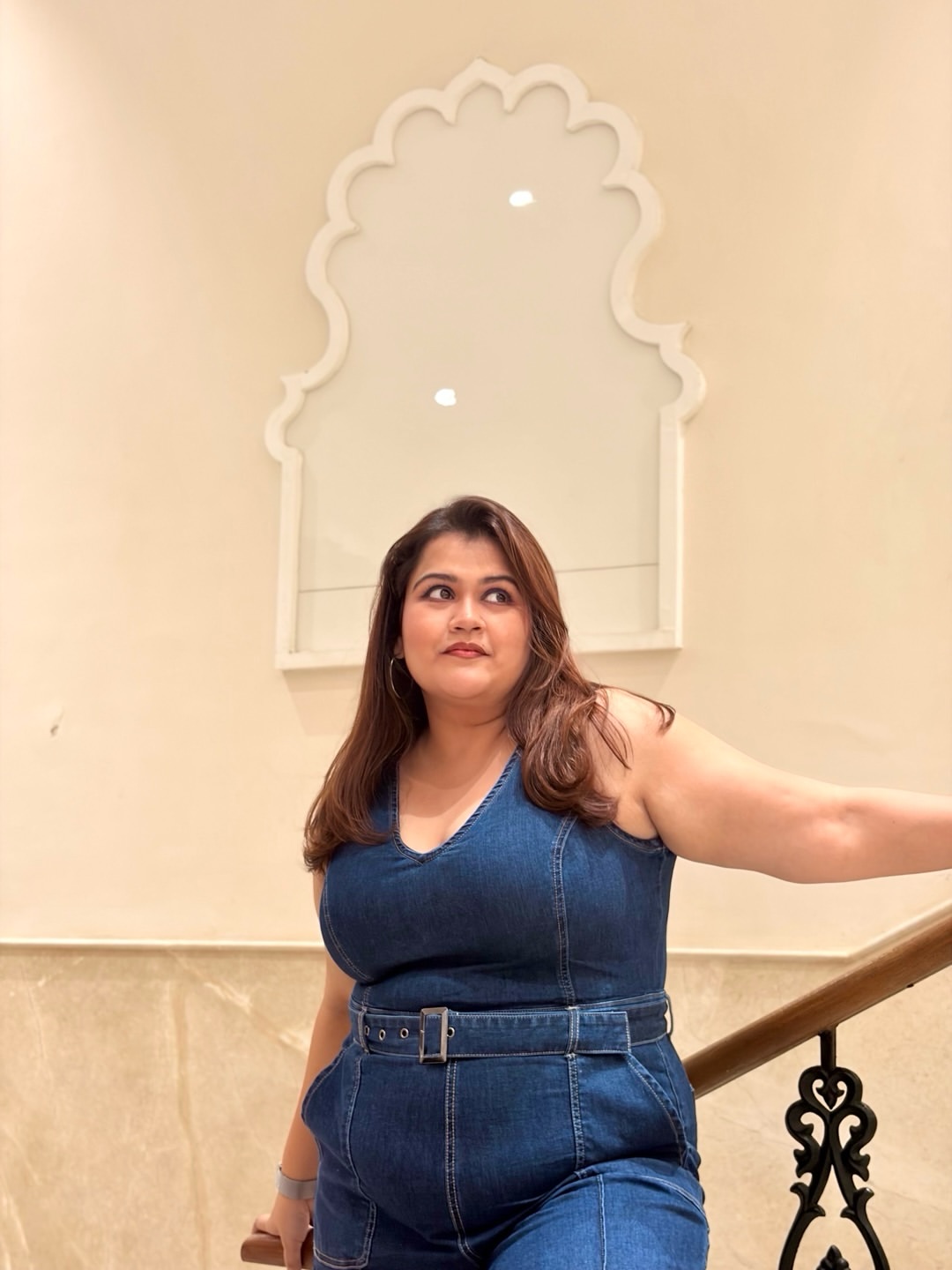 Akshaya Naik in sleeveless dres