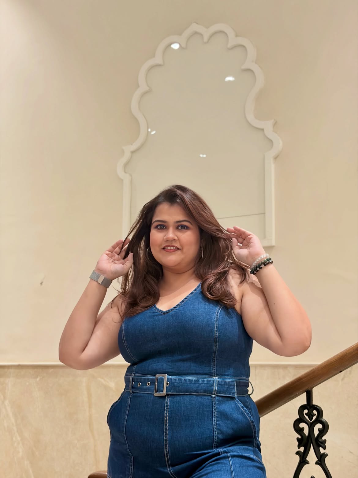 Akshaya Naik in sleeveless dres
