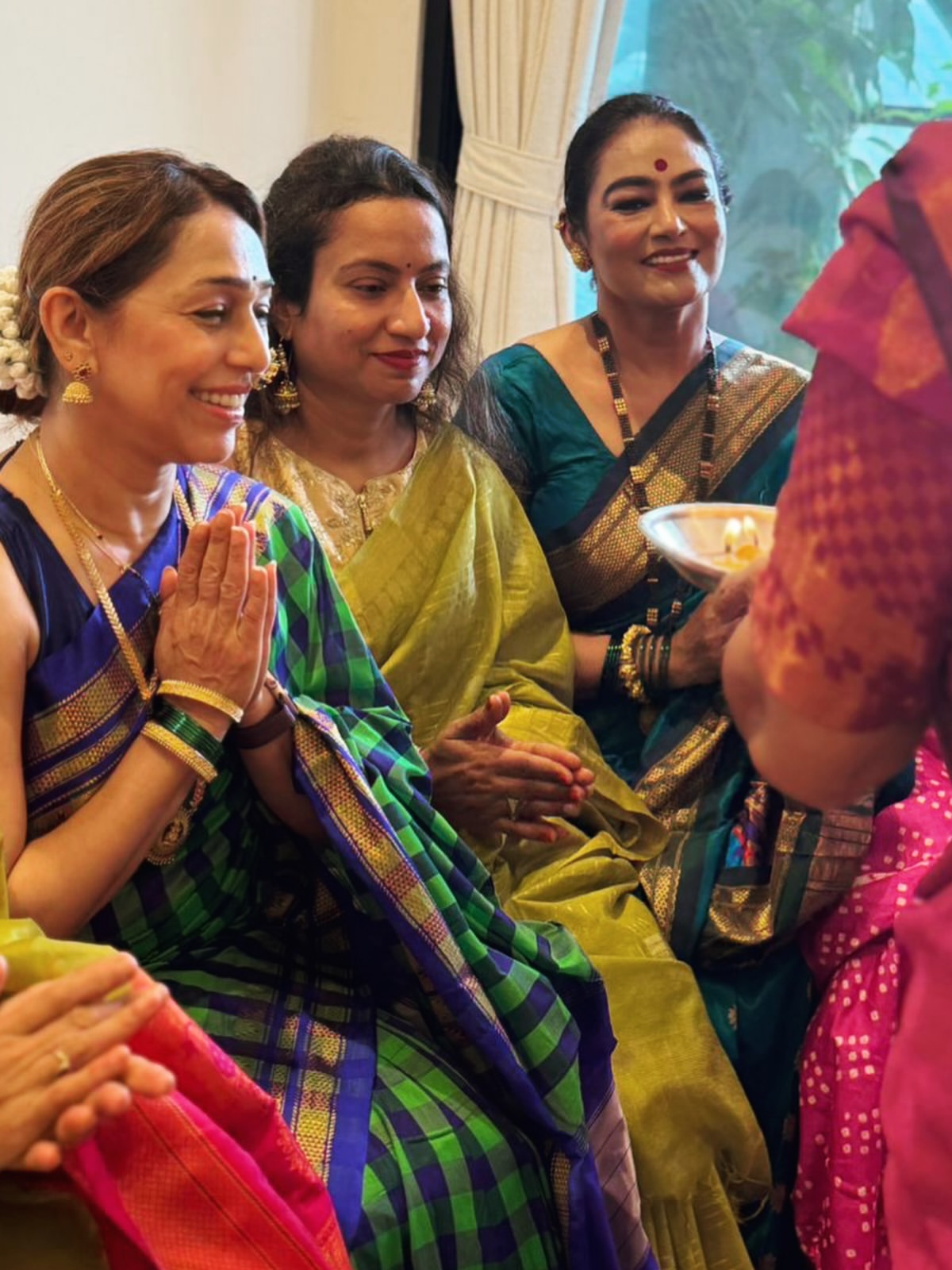 Phulawa Khamkar saree look