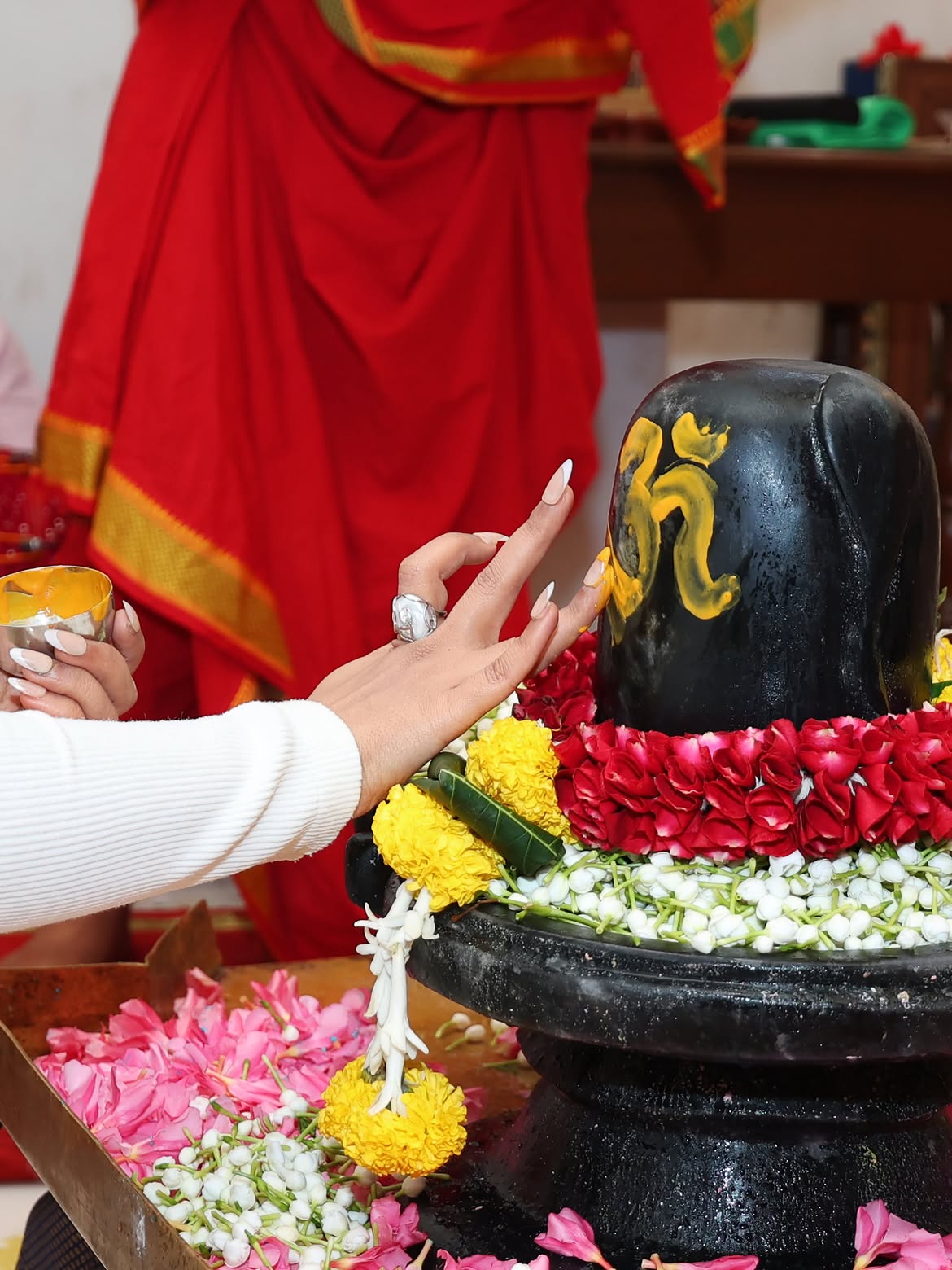 Amruta Fadnavis Shravan Sommar puja photos