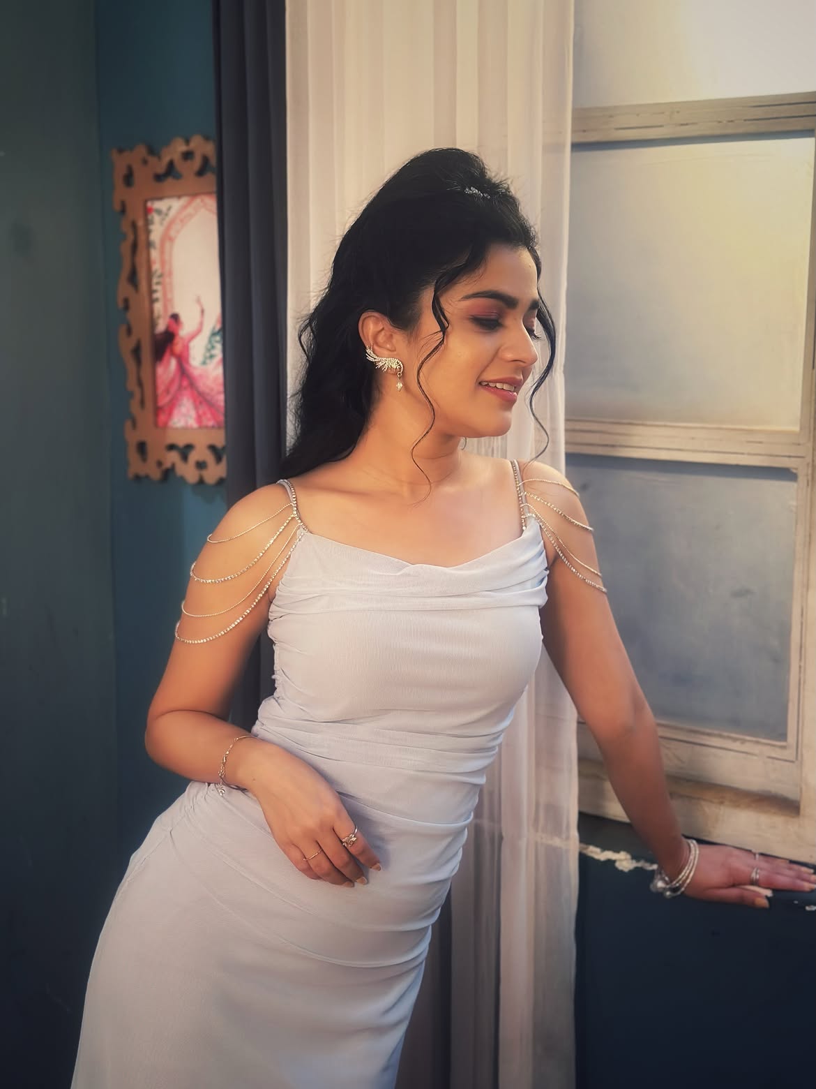 Krutika Deo in gown
