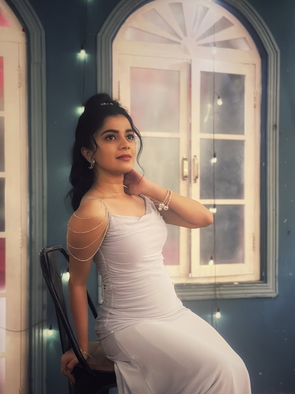 Krutika Deo in gown
