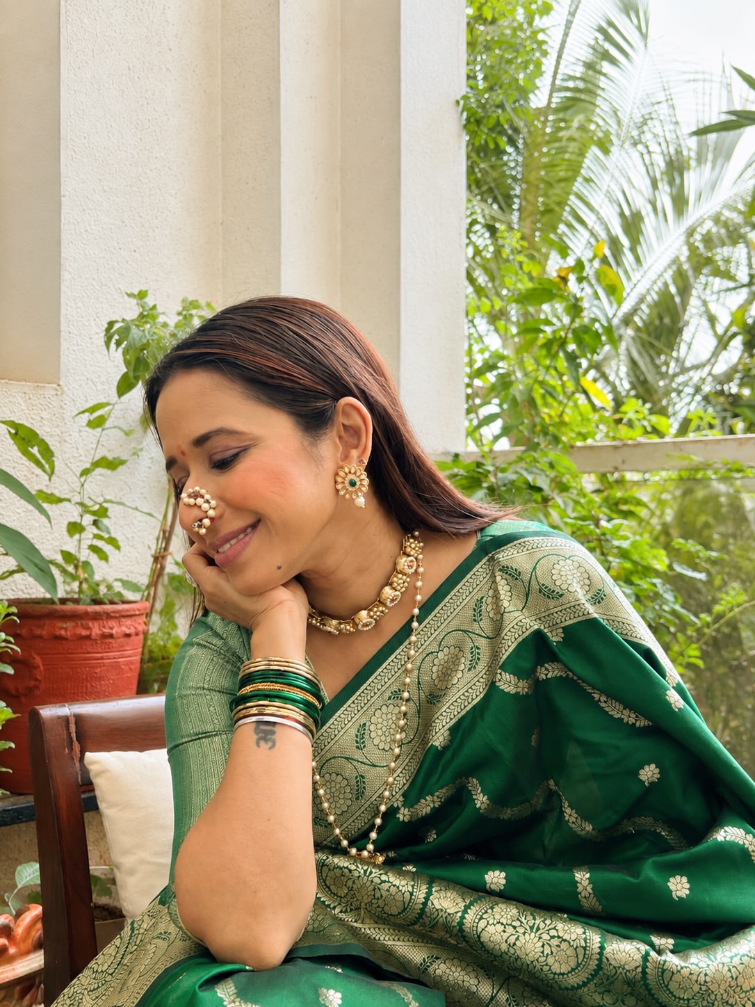 Shreya Bugde Shravan puja photos