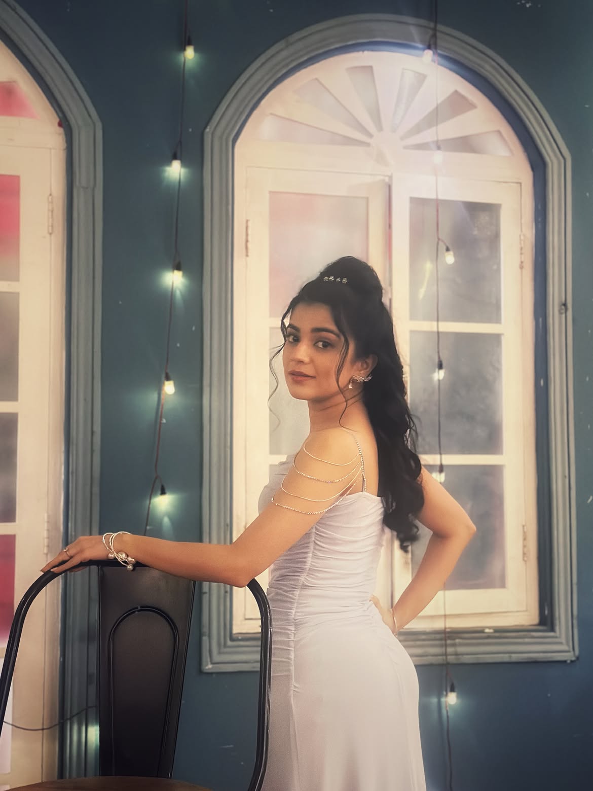Krutika Deo in gown