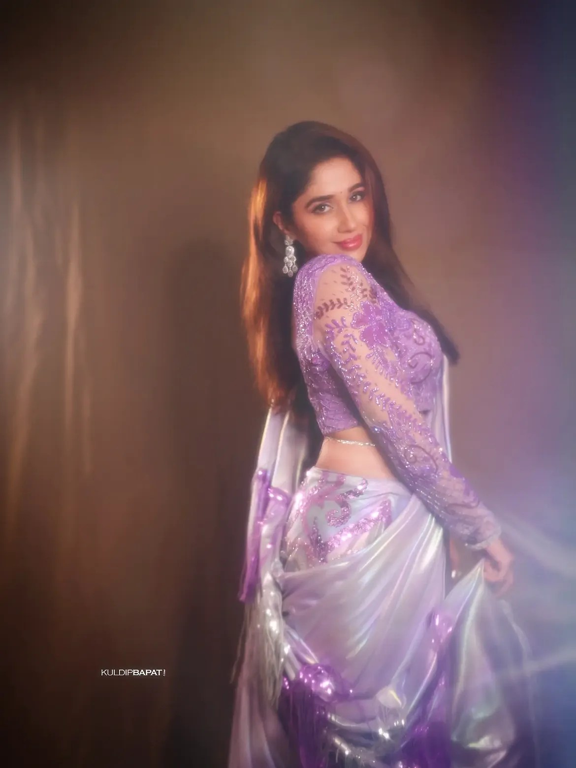 purniema dey saree look