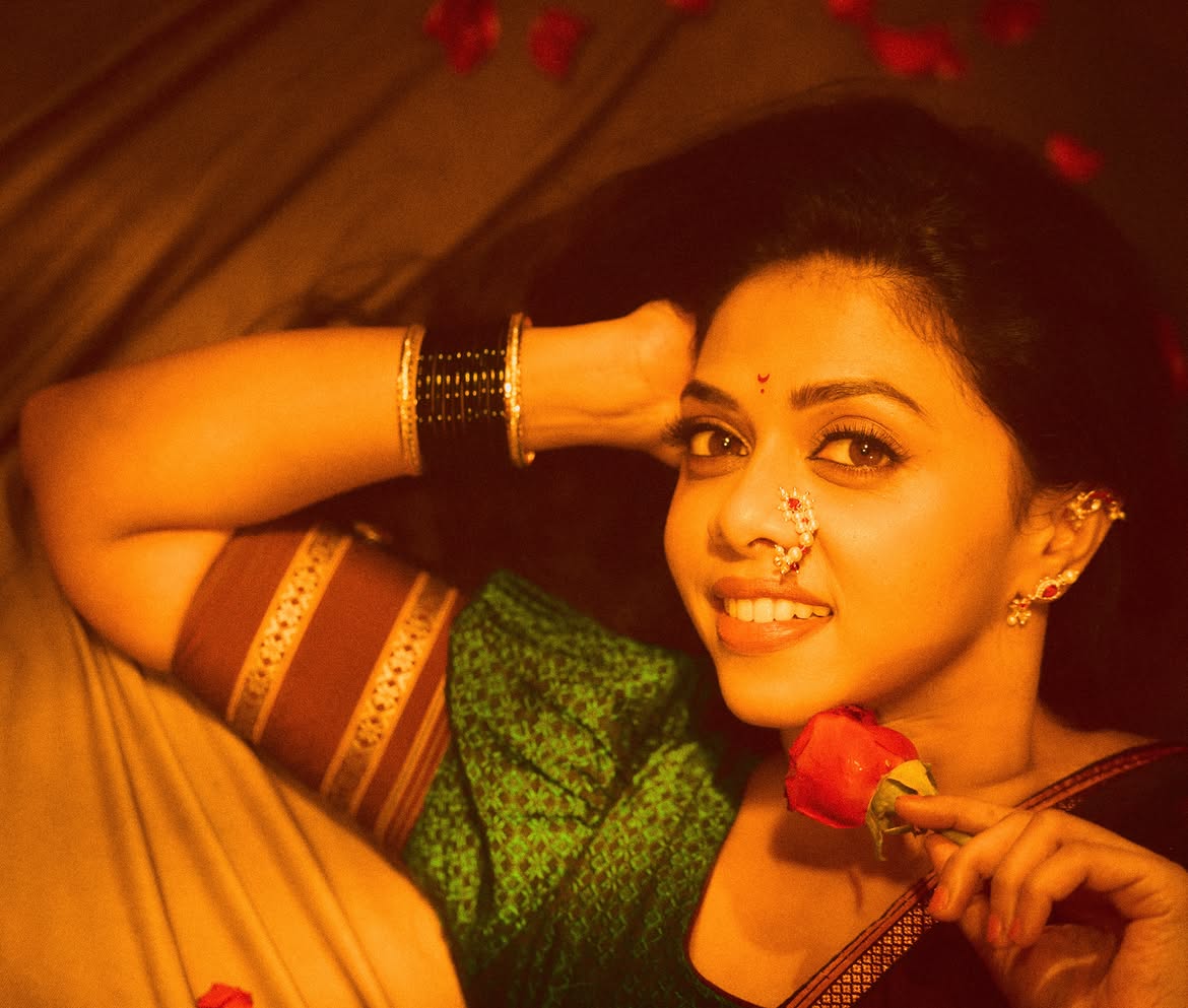 Rutuja Bagwe saree look