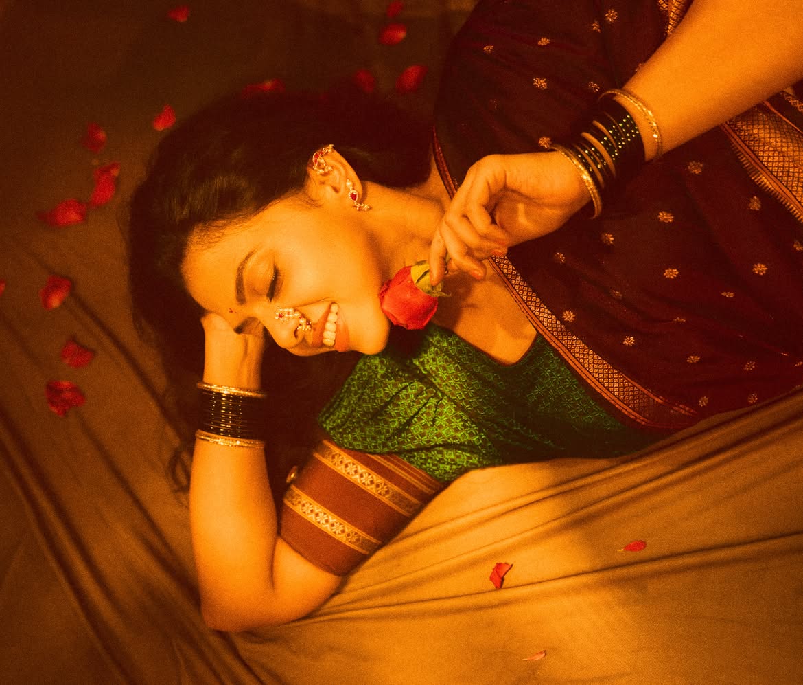 Rutuja Bagwe saree look