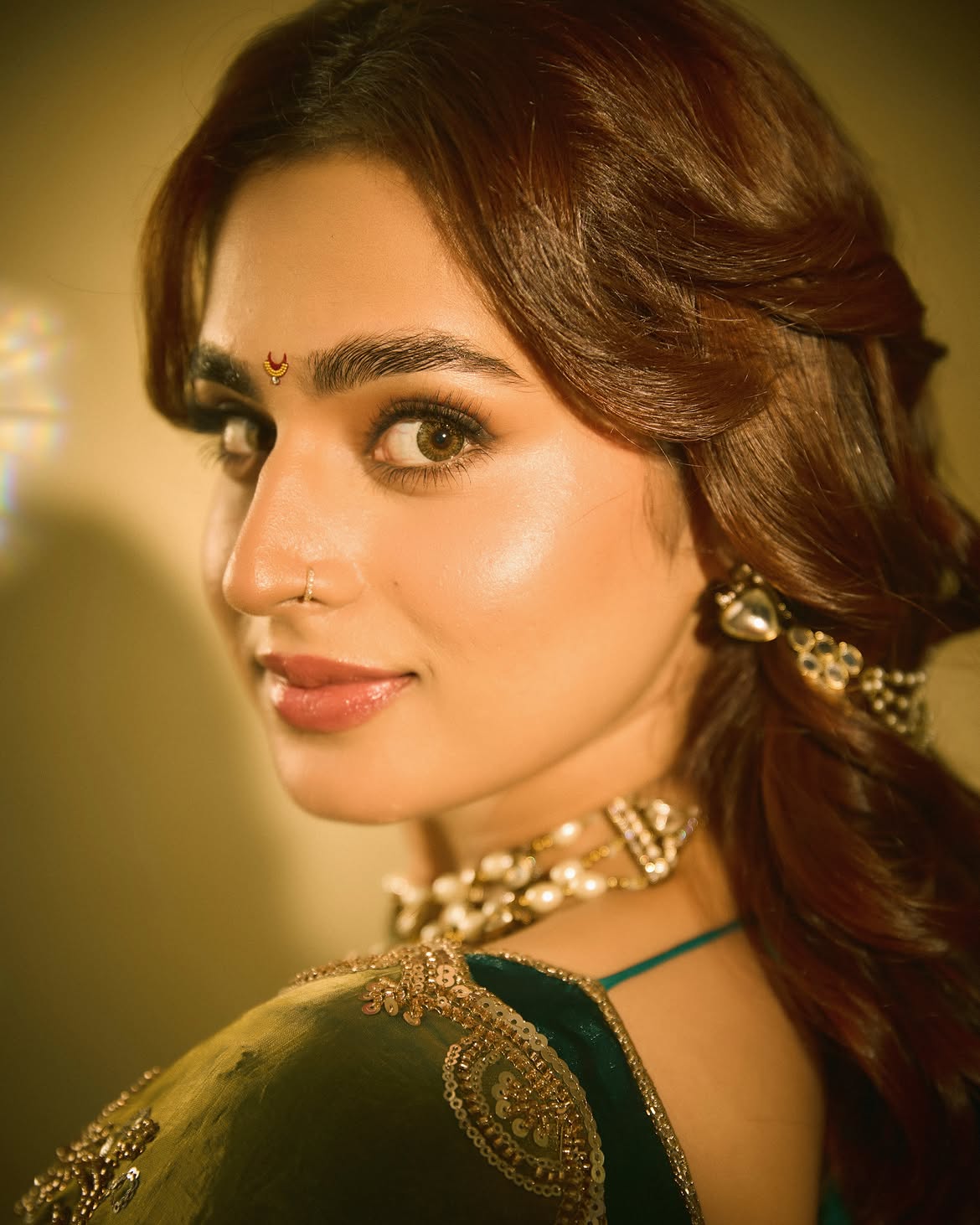 Ayesha Khan traditional saree look