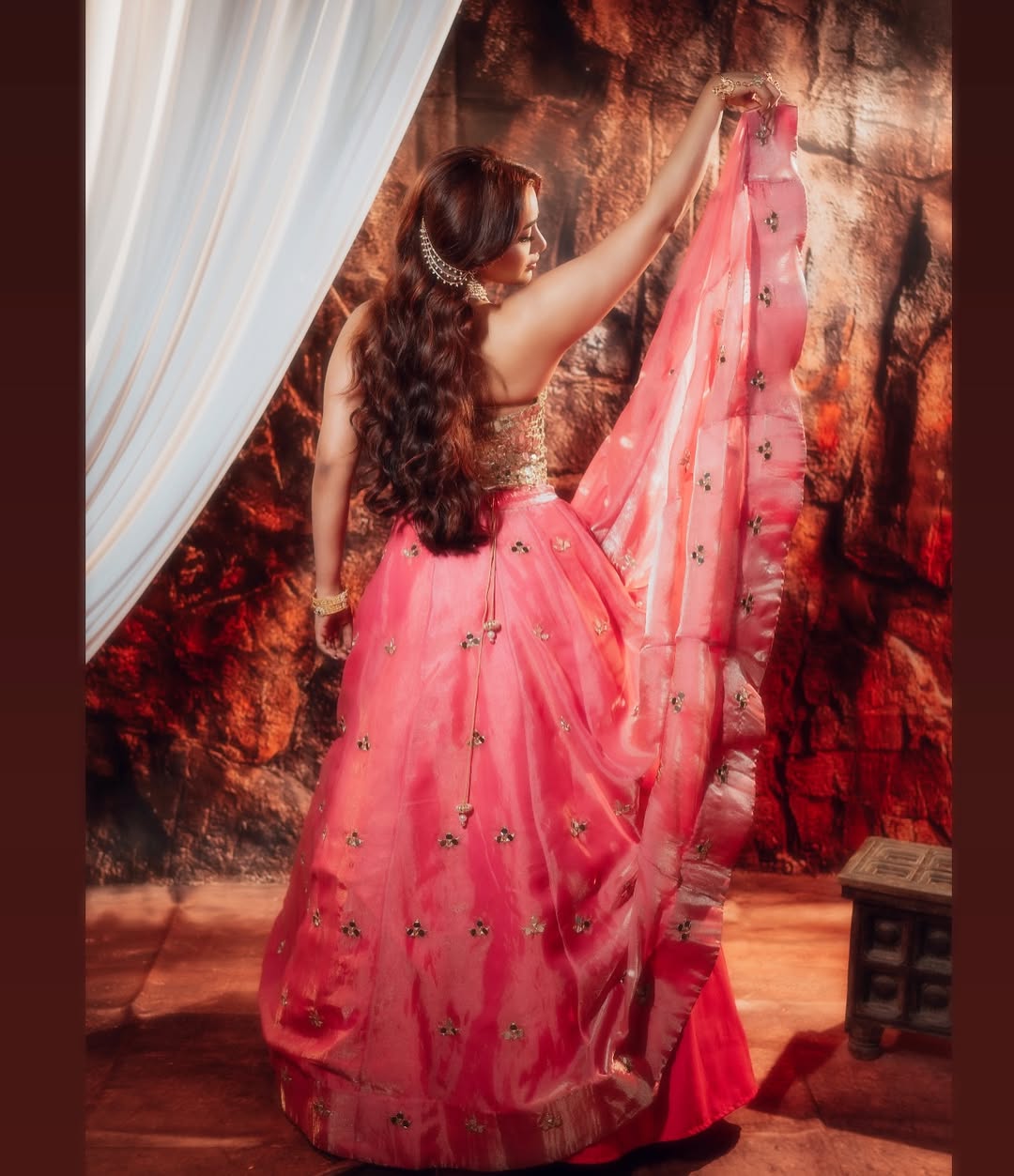 Tanvi Kolte turns Radha in pink lehenga