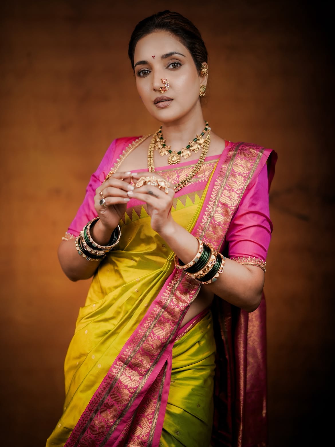 Rupali Bhosle Saree Look