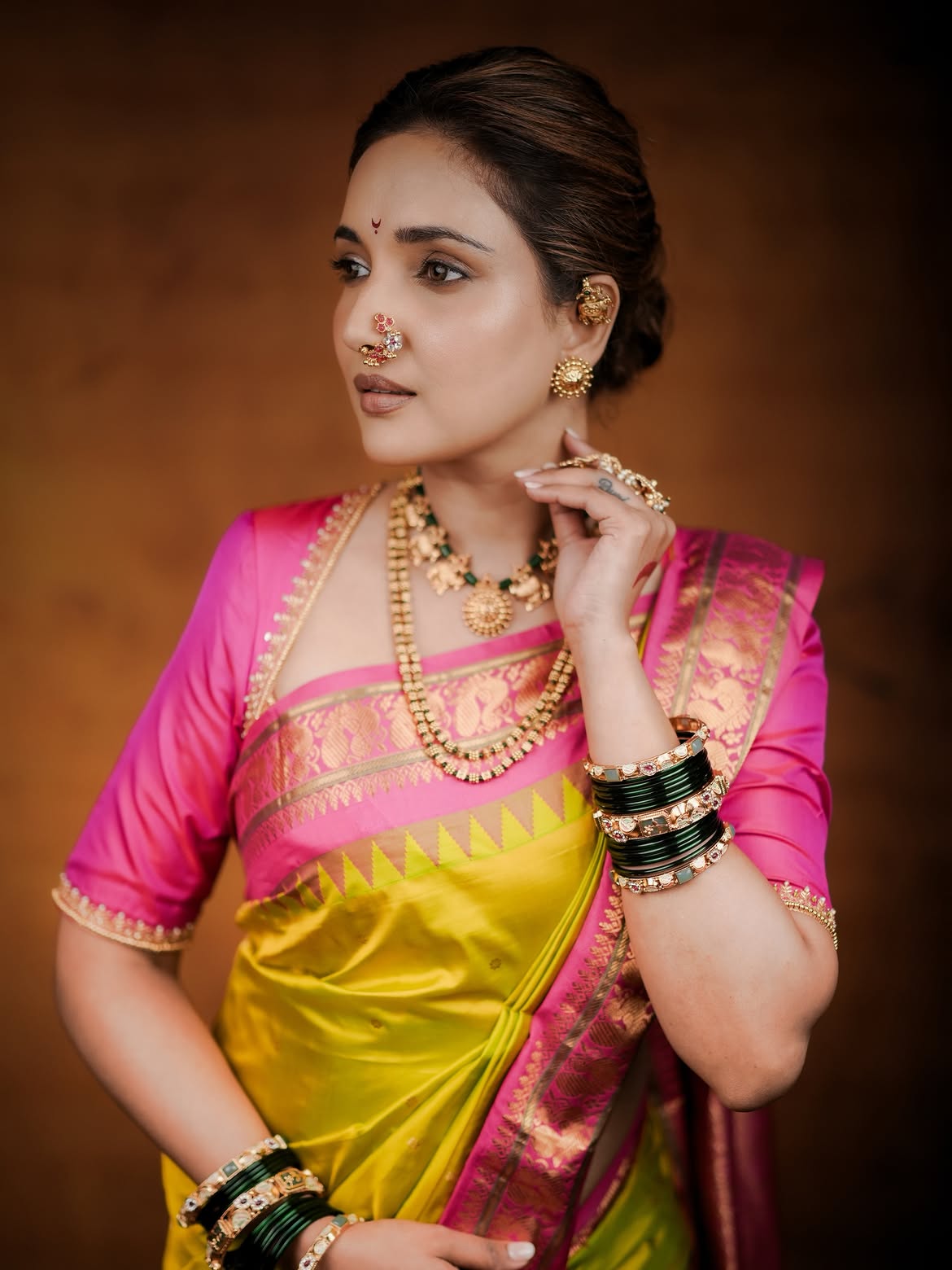 Rupali Bhosle Saree Look