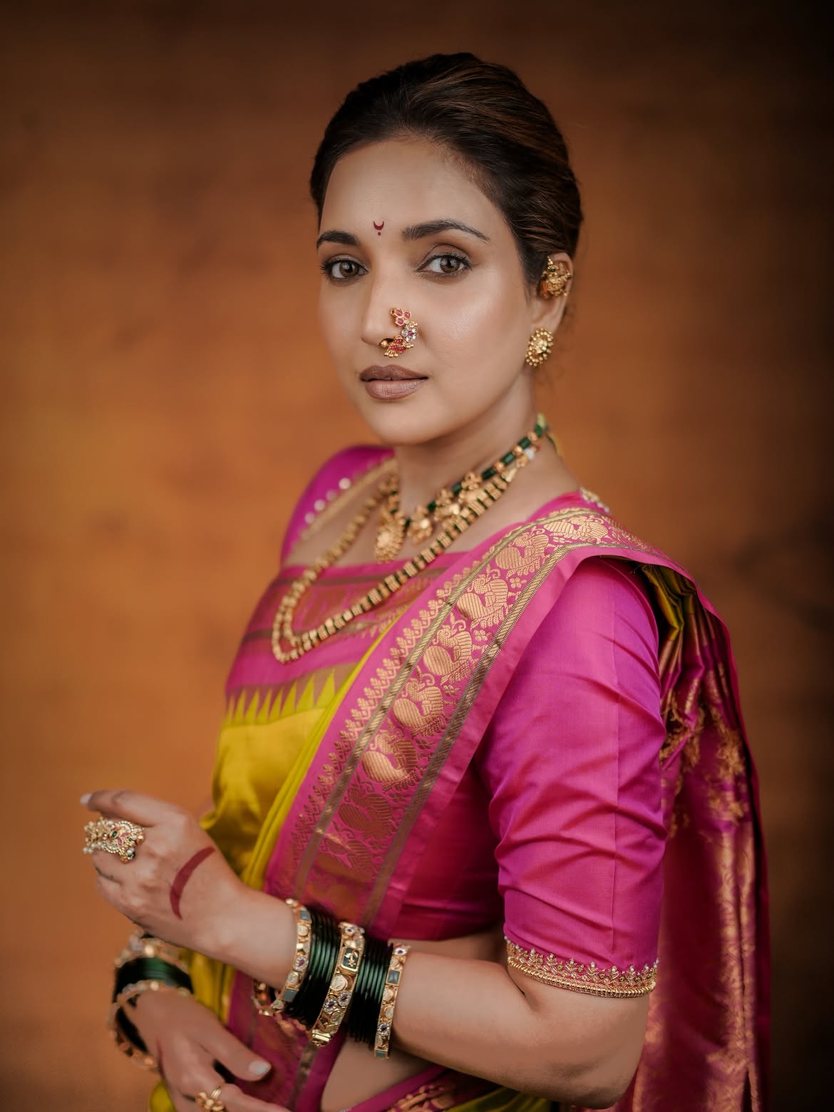 Rupali Bhosle Saree Look