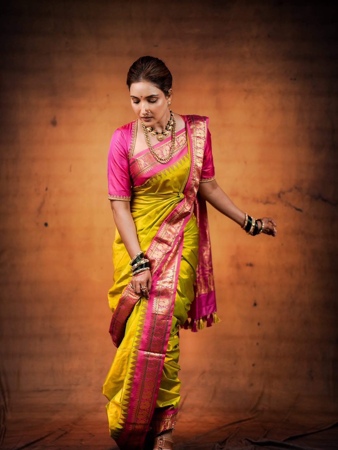 Rupali Bhosle Saree Look