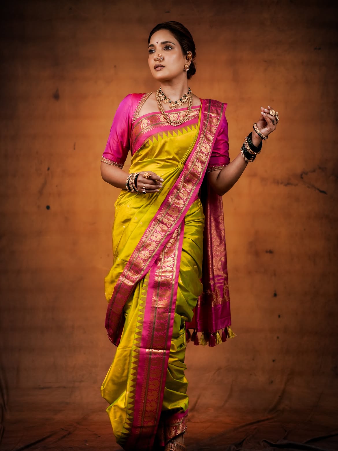 Rupali Bhosle Saree Look