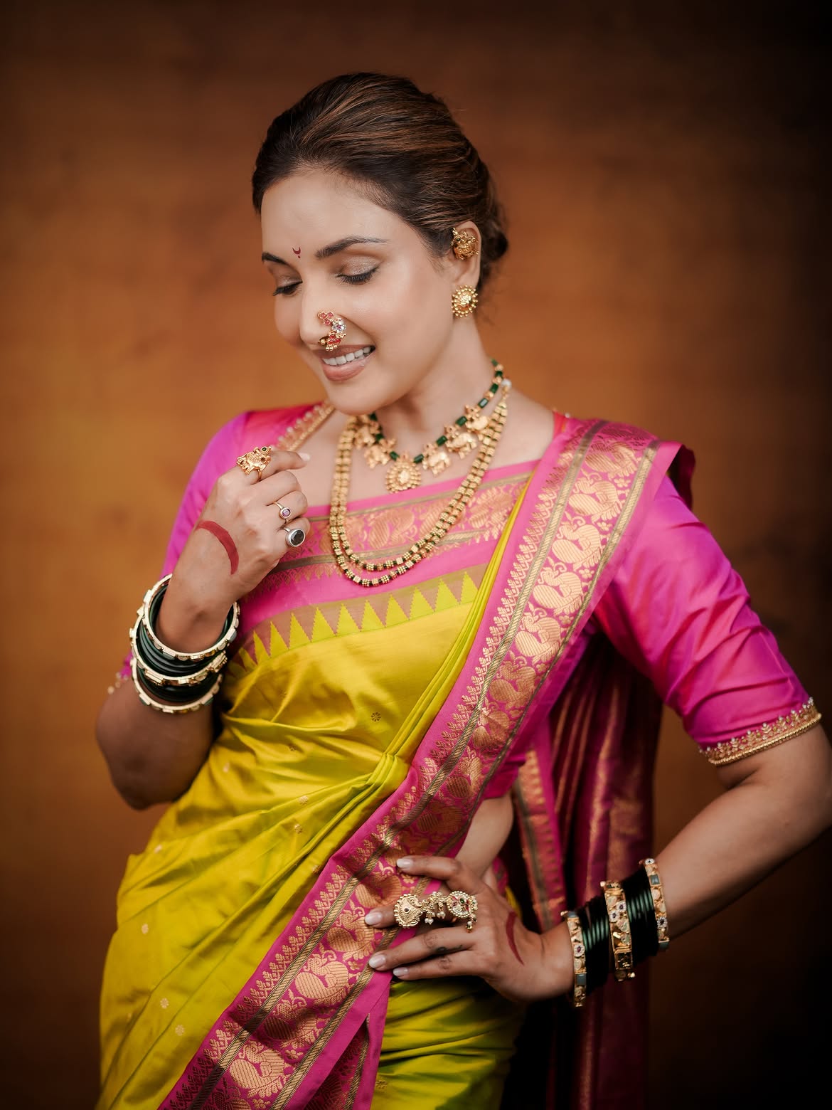 Rupali Bhosle Saree Look
