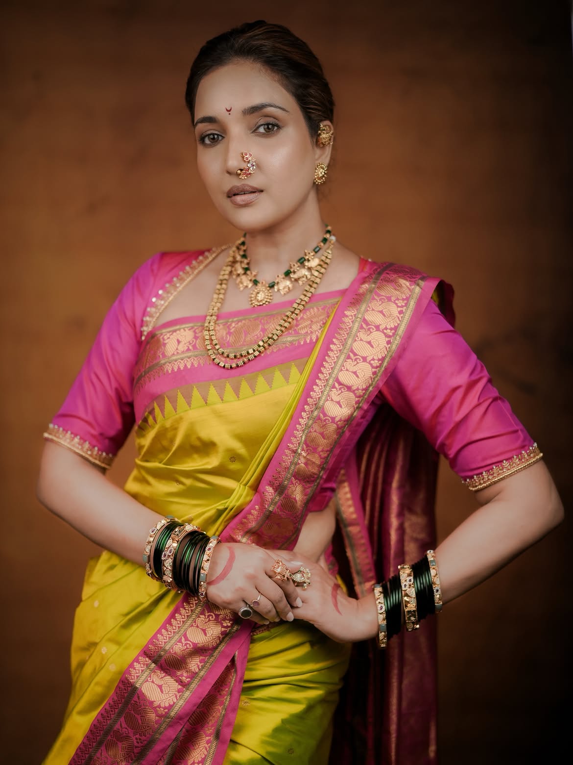 Rupali Bhosle Saree Look