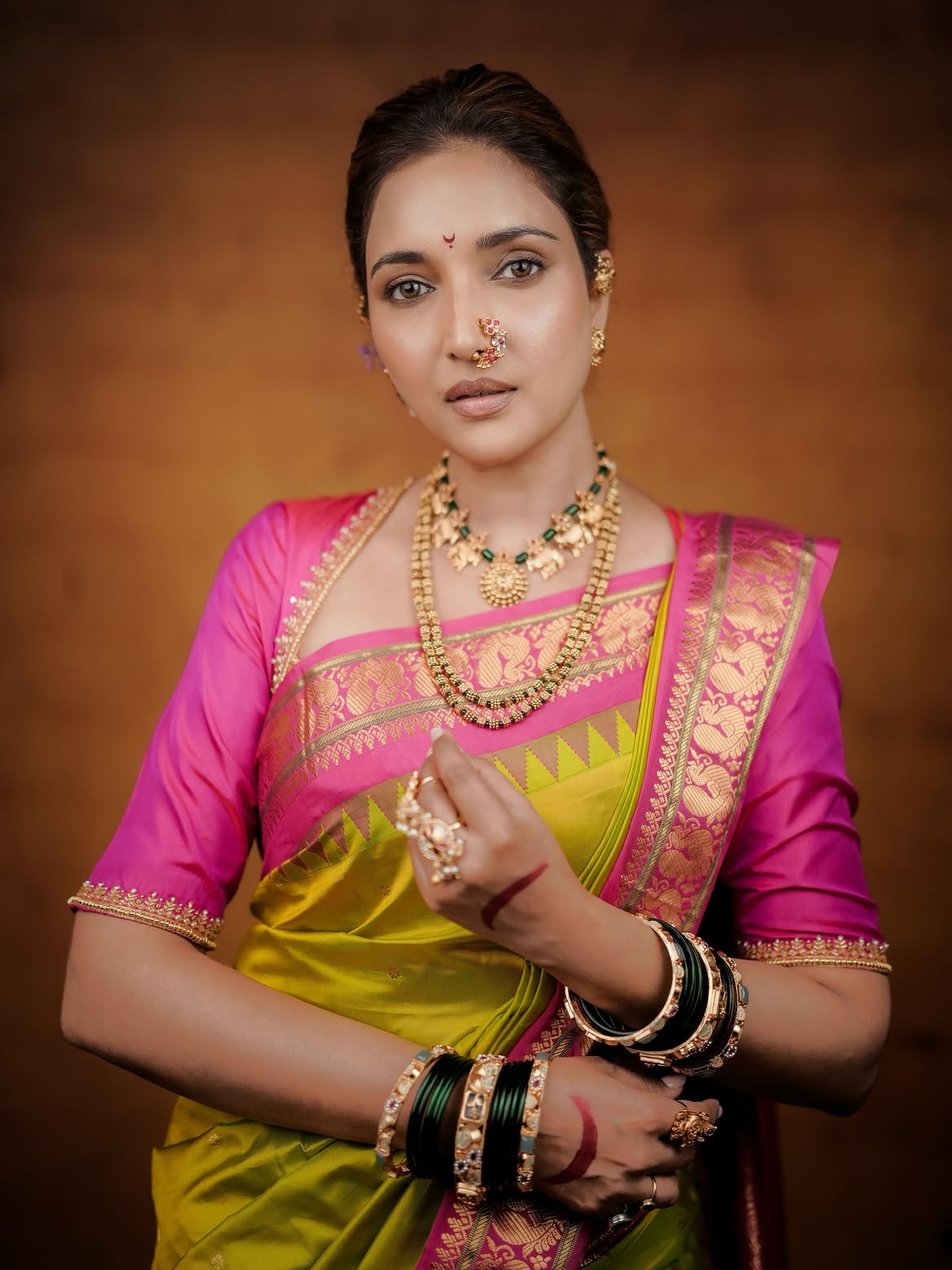 Rupali Bhosle Saree Look