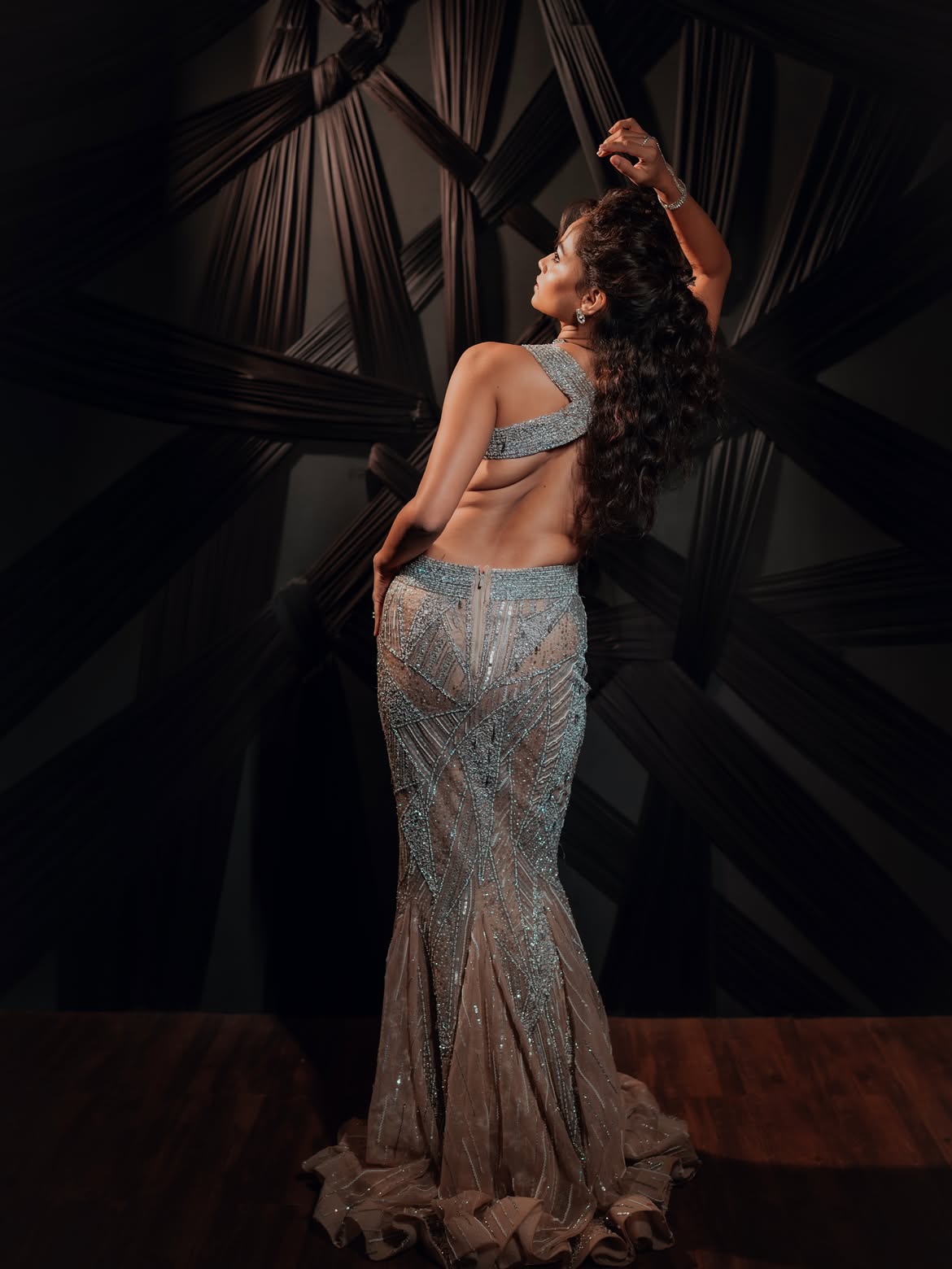 Shivali Parab backless dress