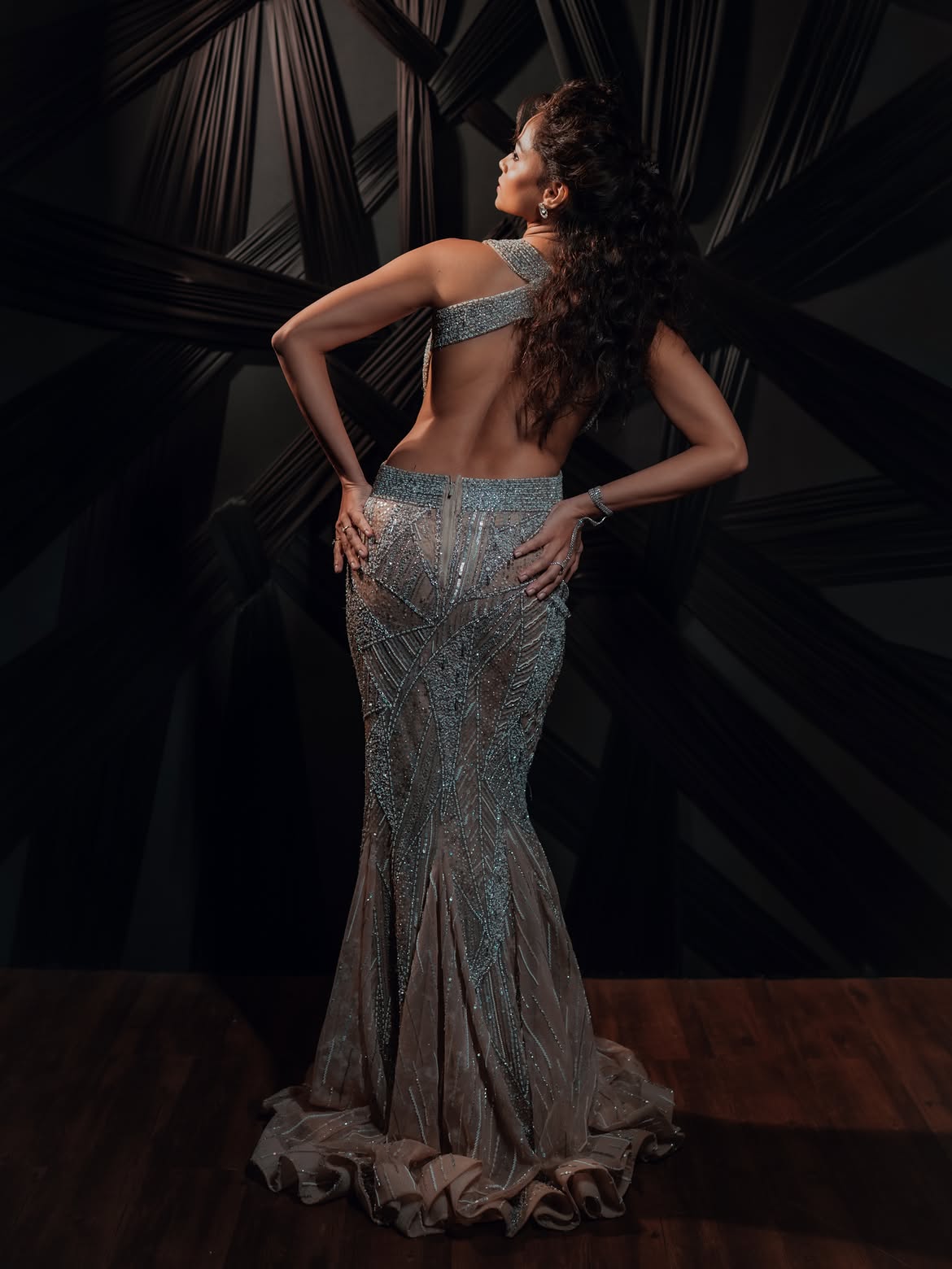 Shivali Parab backless dress