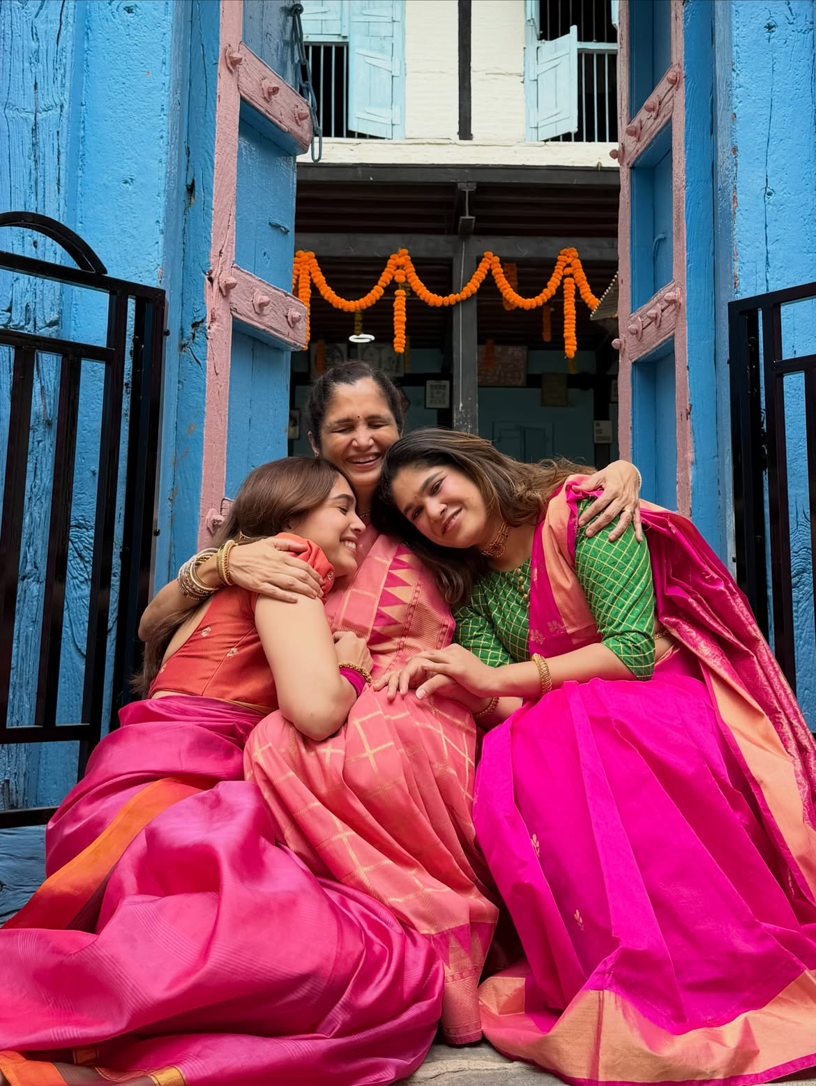 Sharvari Wagh Ganesh Chaturthi saree look