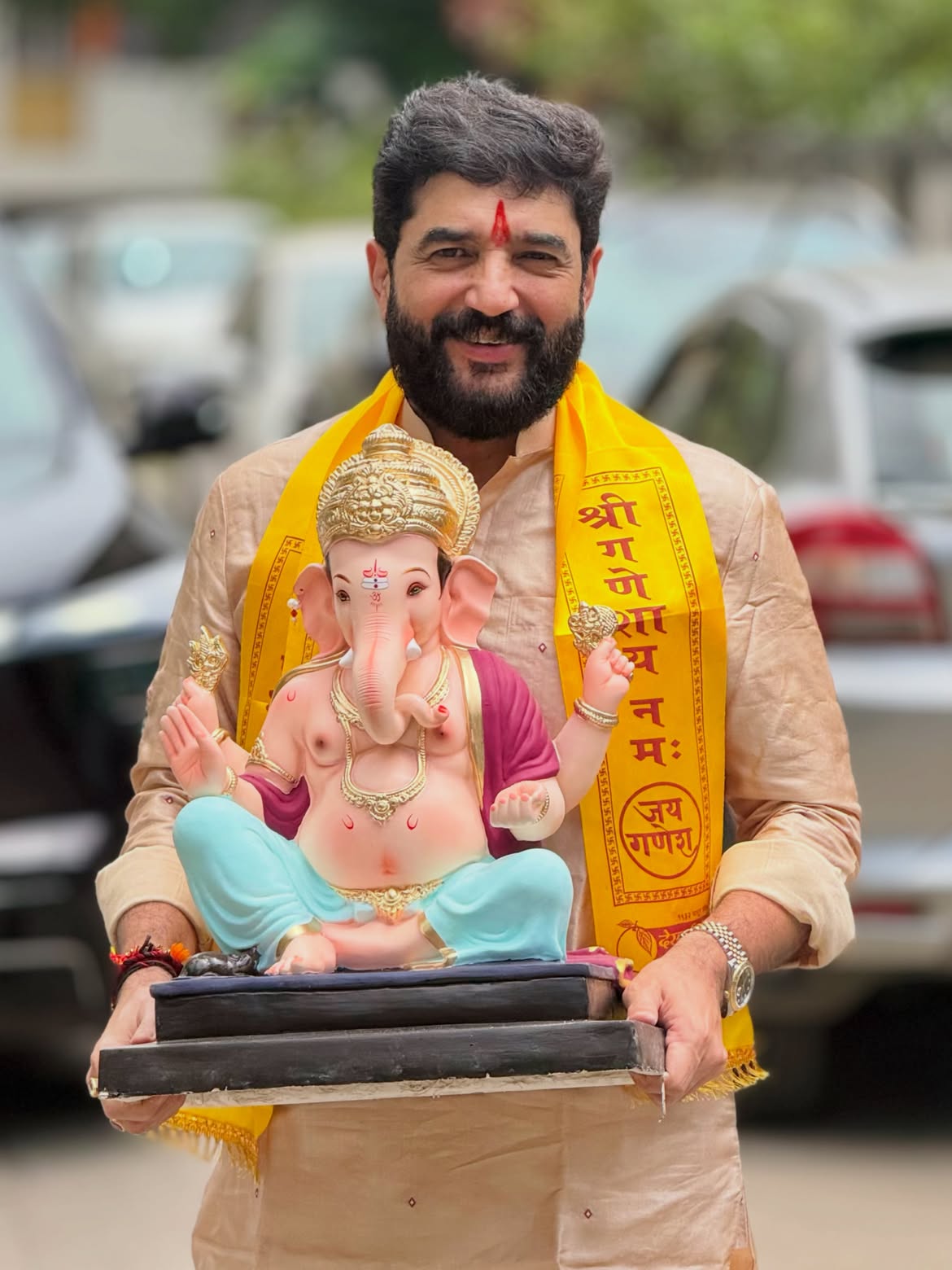Maharashtra political leaders Ganpati celebration
