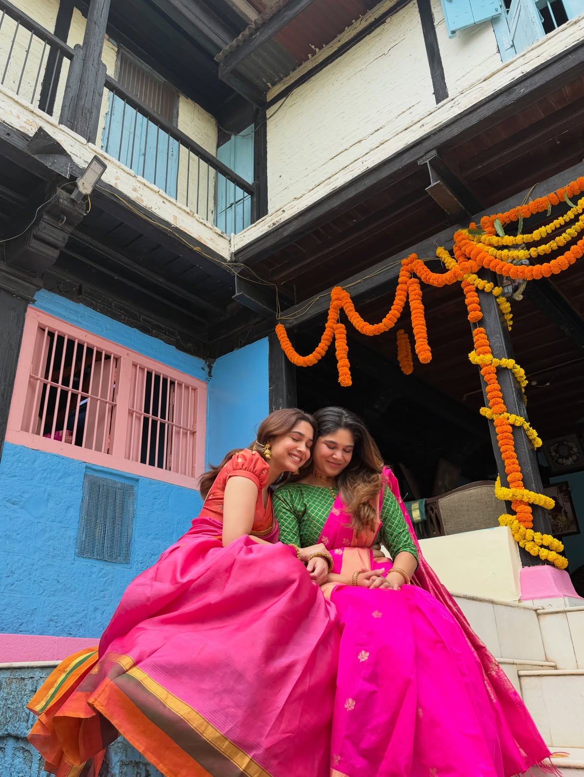 Sharvari Wagh Ganesh Chaturthi saree look