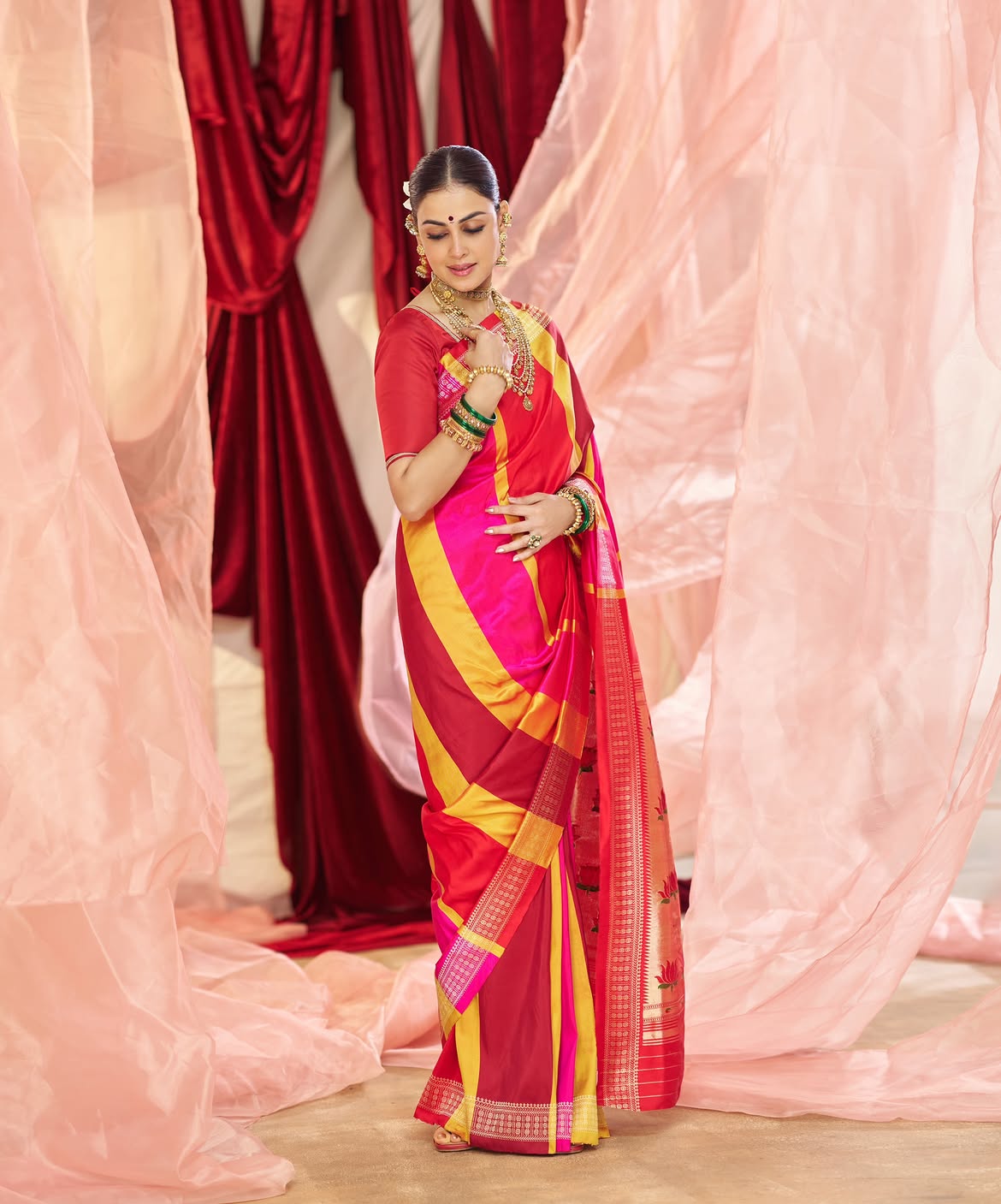 Genelia Deshmukh Antilia Ganpati look