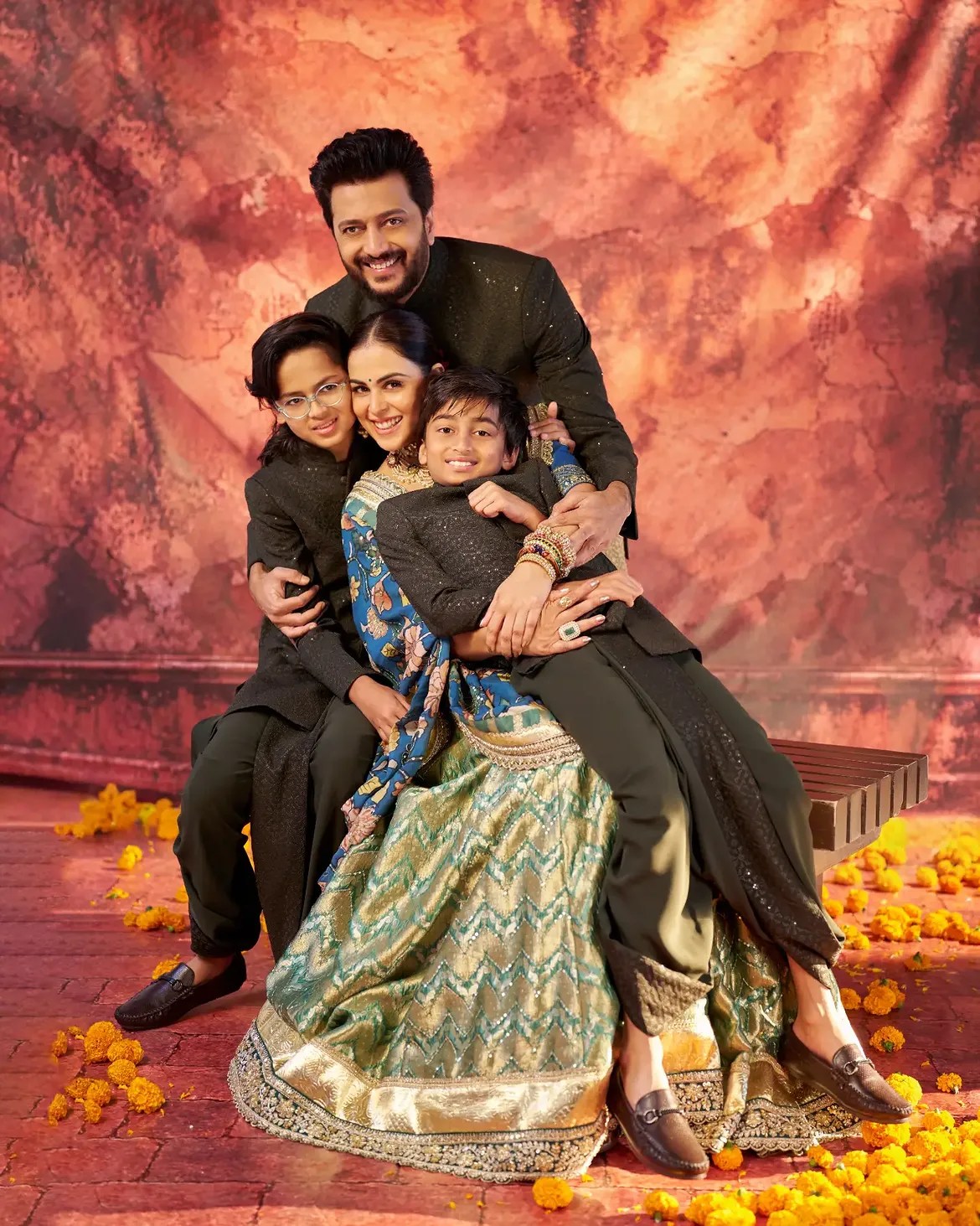Genelia Deshmukh Antilia Ganpati look