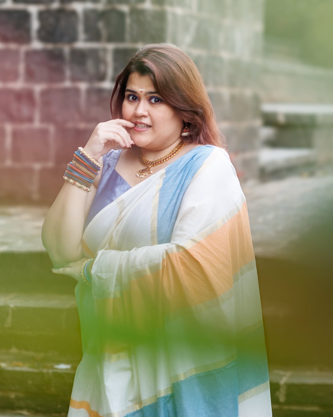 Akshaya Naik in sleeveless dres