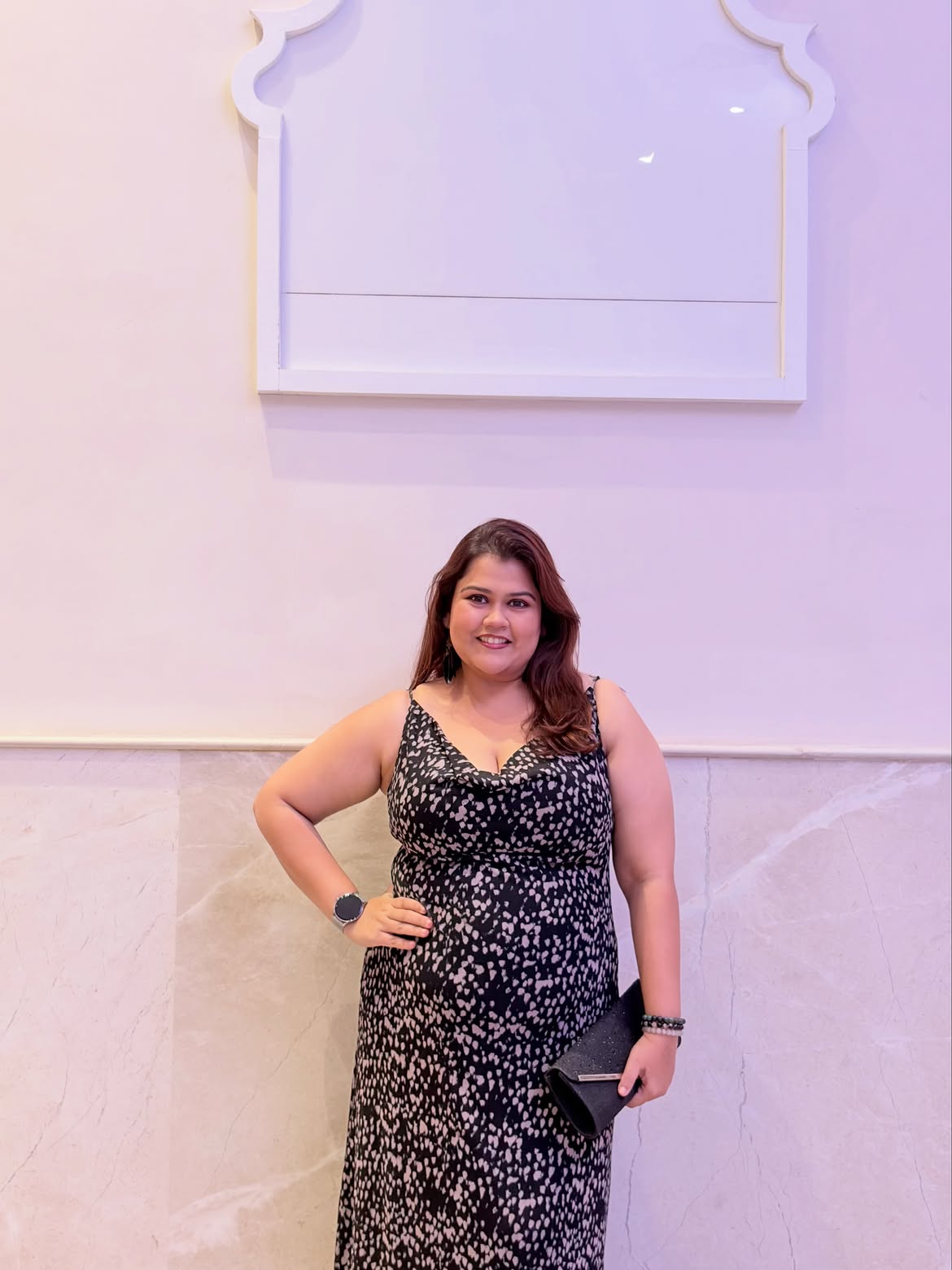 Akshaya Naik in sleeveless dres