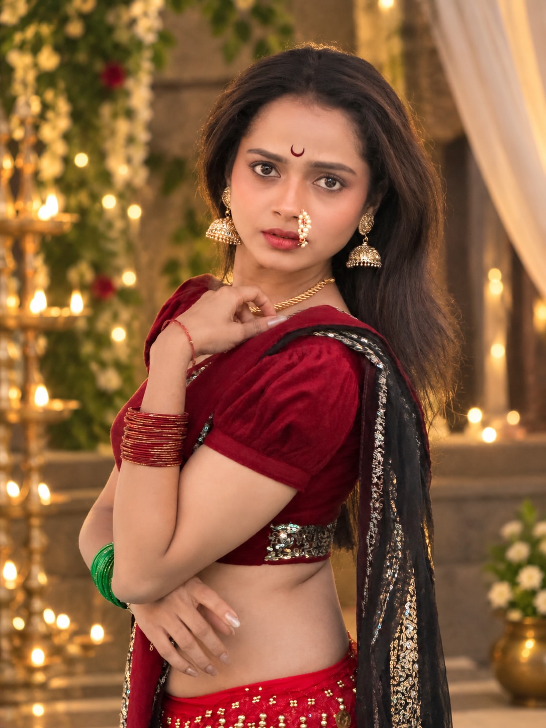 Shivali Parab saree look