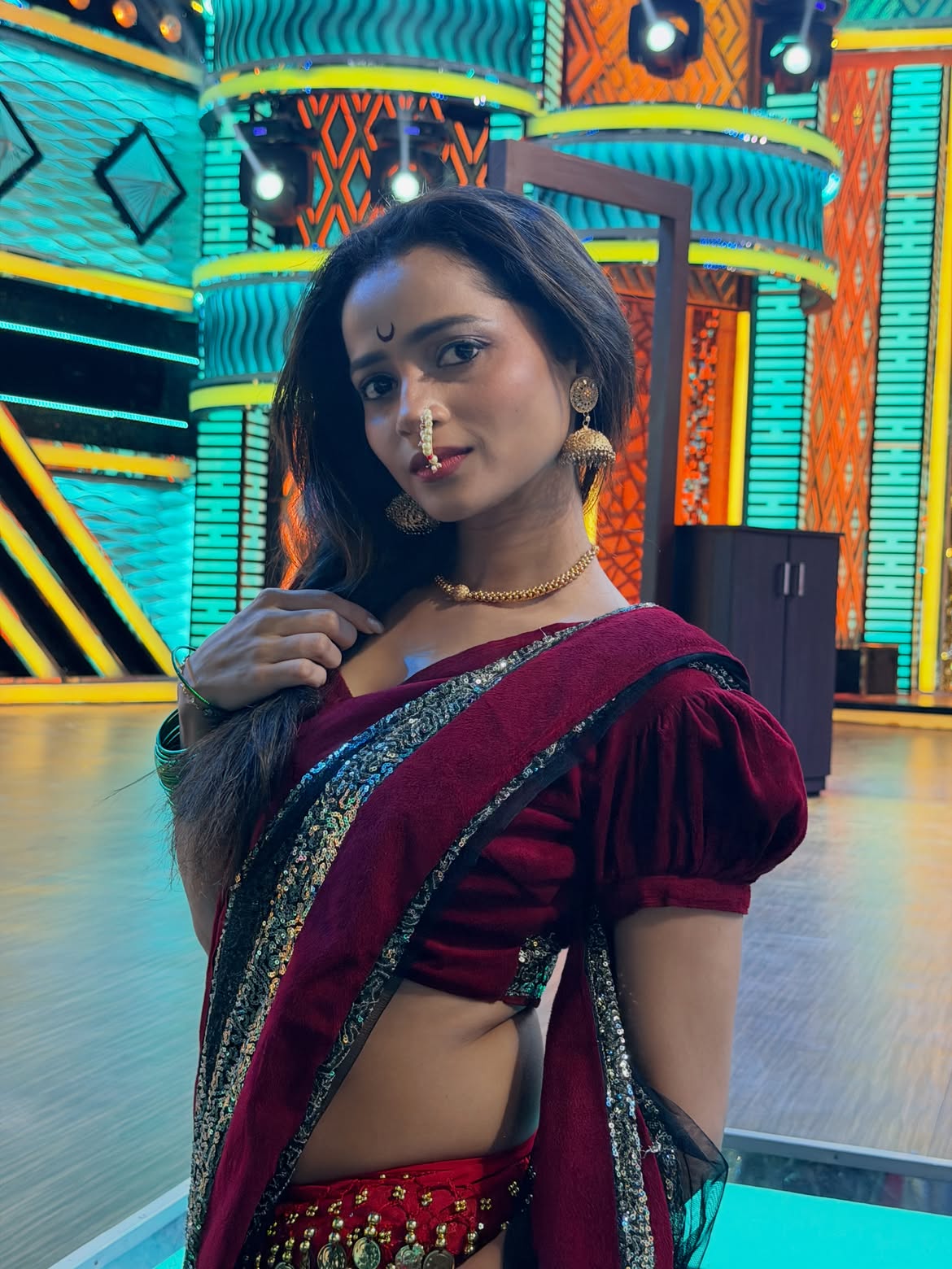 Shivali Parab saree look