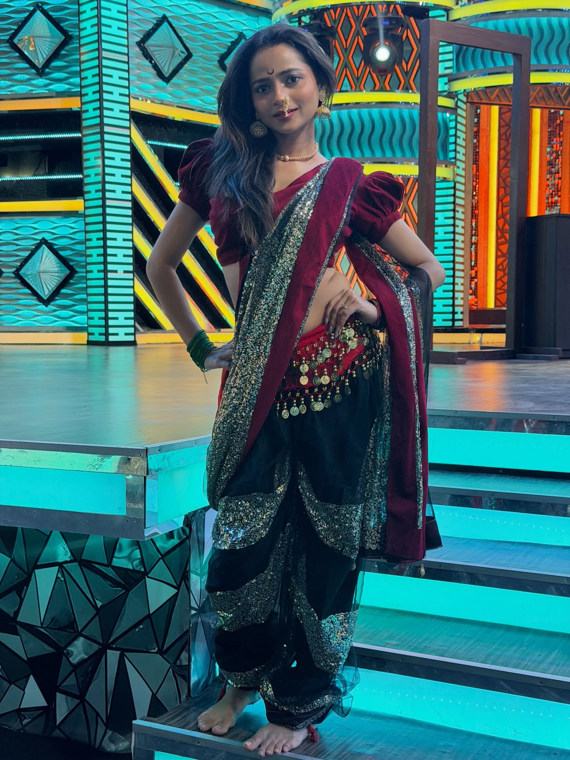 Shivali Parab saree look