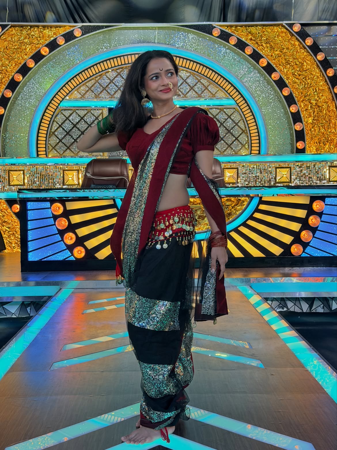 Shivali Parab saree look