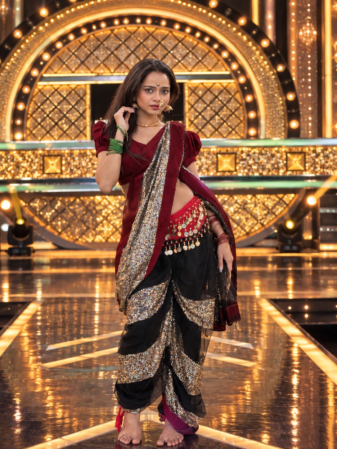 Shivali Parab saree look