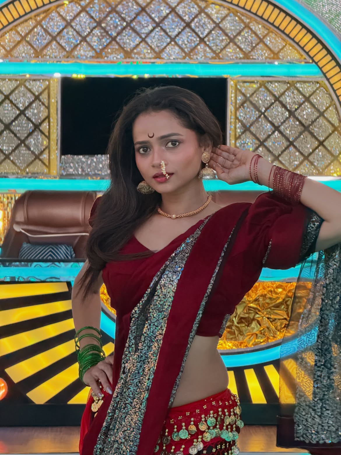 Shivali Parab saree look