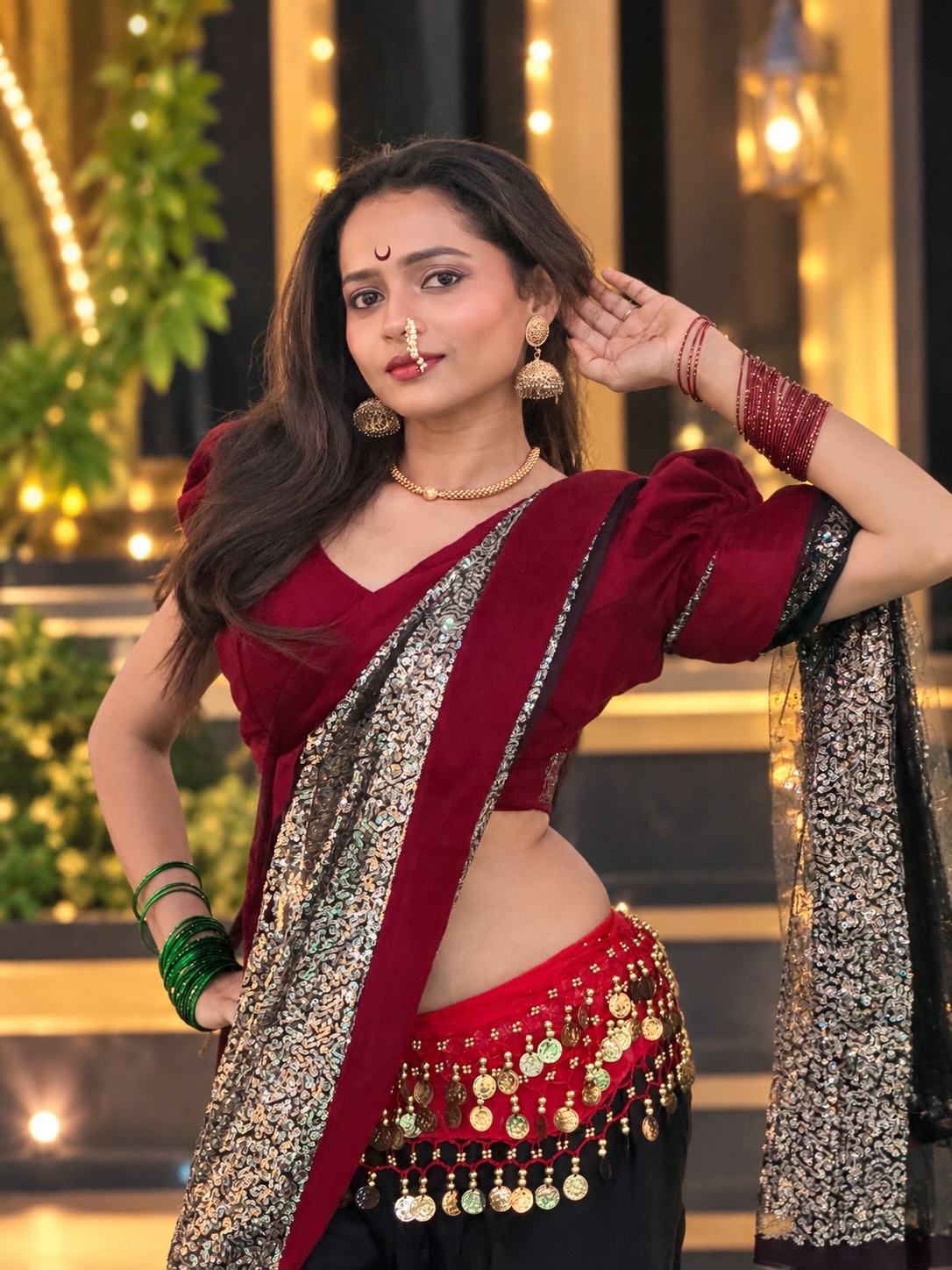 Shivali Parab saree look