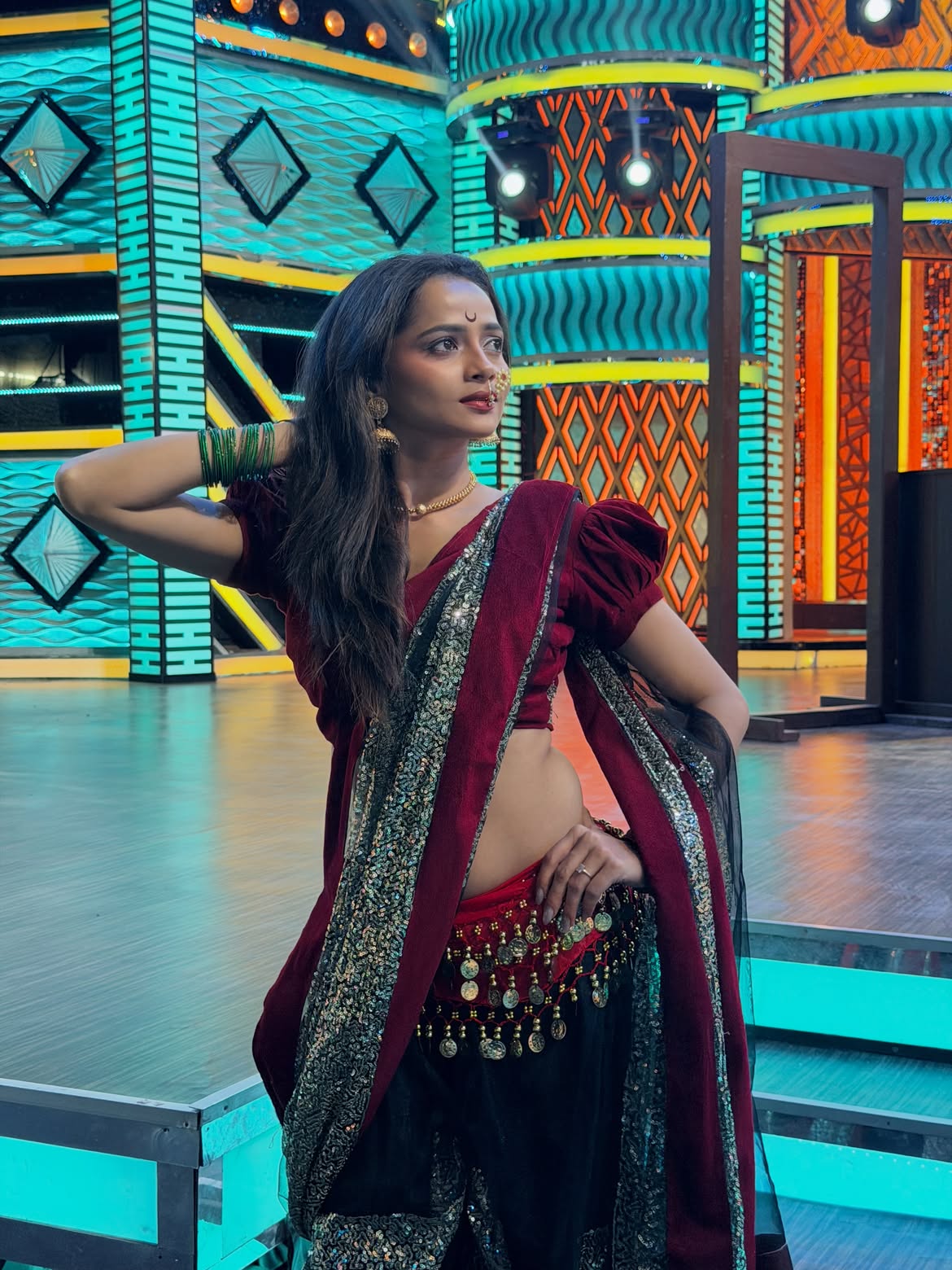 Shivali Parab saree look