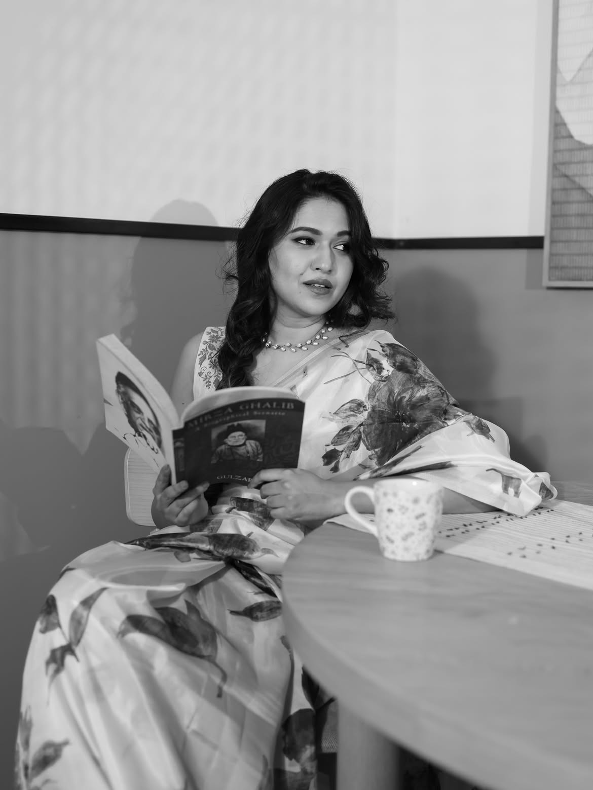 Gautami Deshpande floral saree look