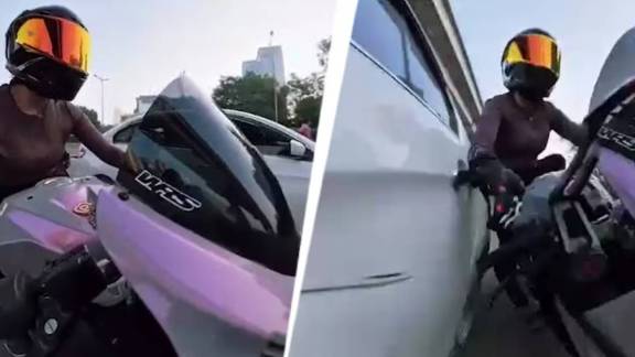 The woman, known as "Rebel Wheels Sia" on Instagram