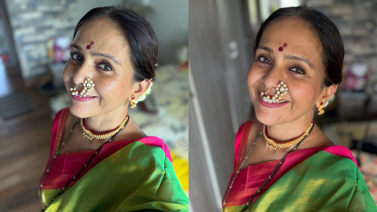 http://Aishwarya%20Narkar%20Satyanarayan%20Pooja%20Look
