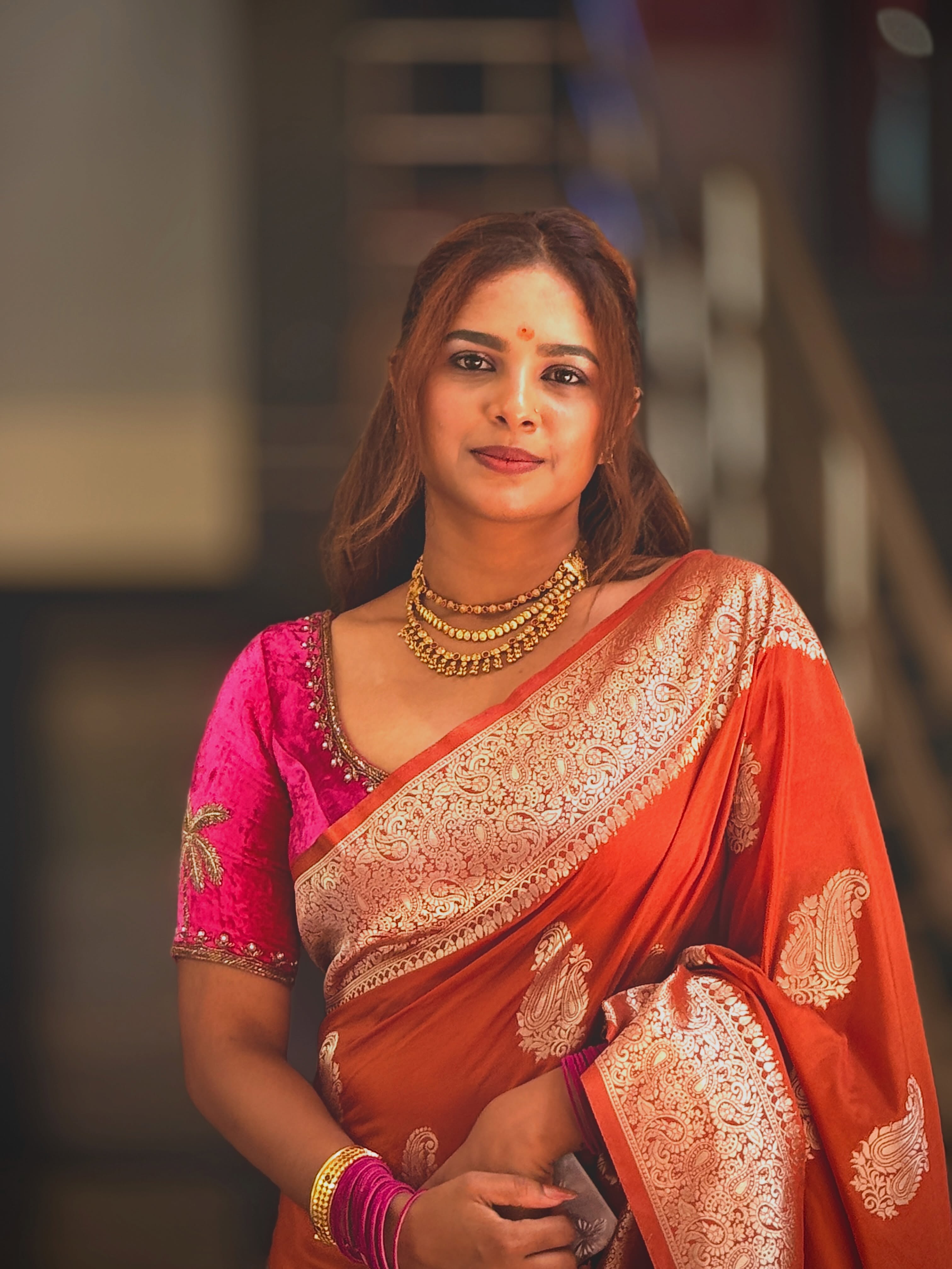 Amruta Dhongade Yellow Paithani Saree Look