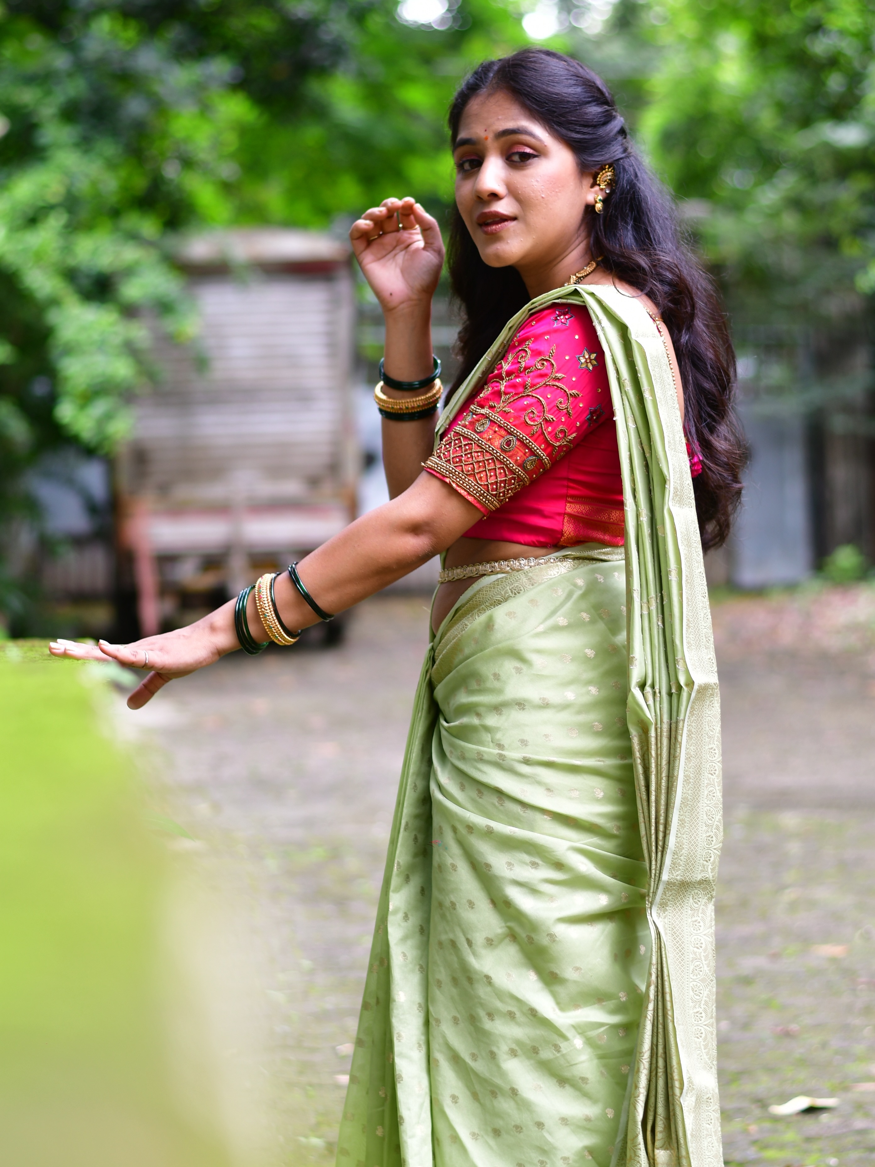 Apoorva Vijay Saree Look