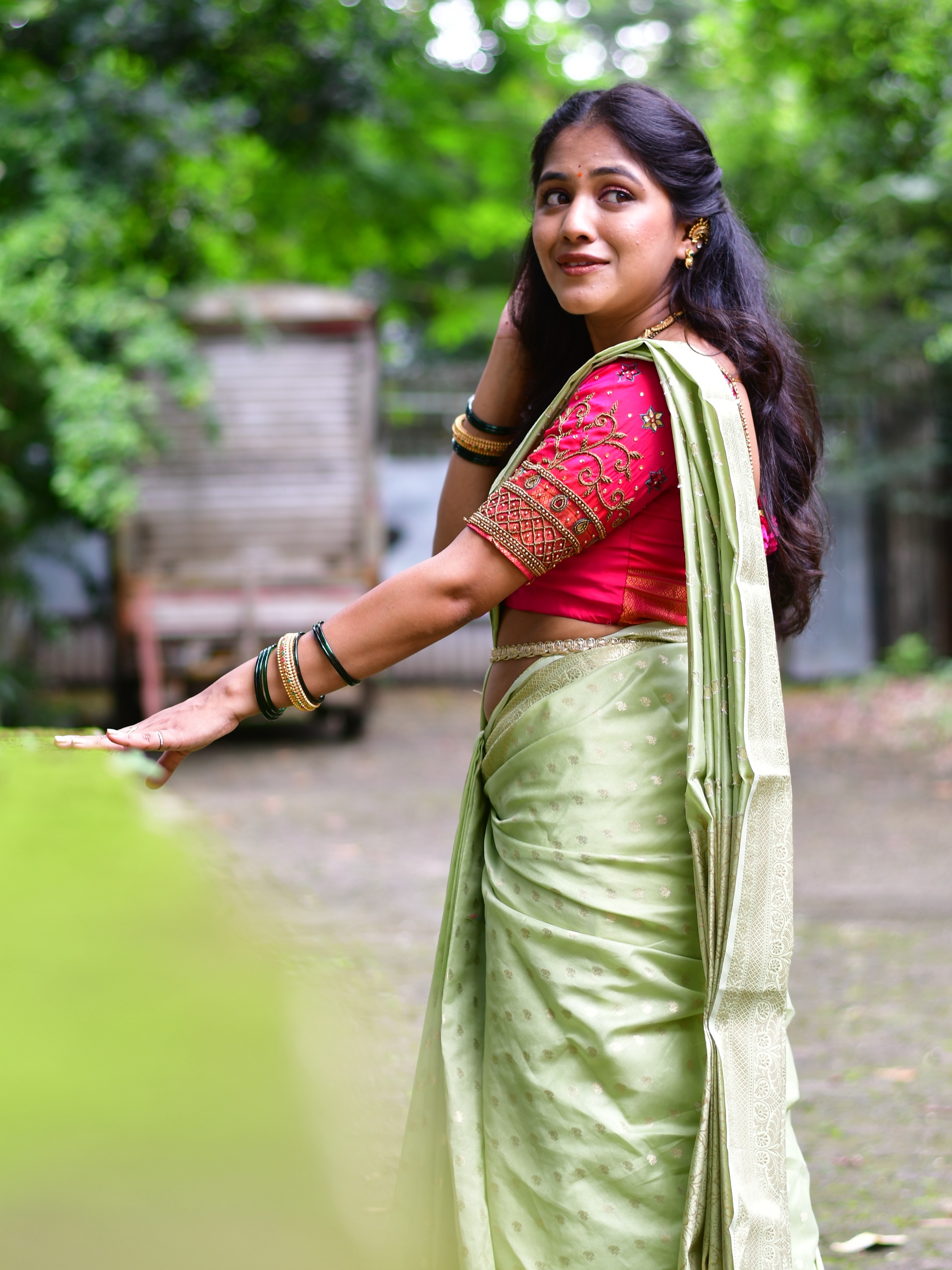 Apoorva Vijay Saree Look