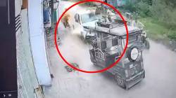 भरधाव वेगातल्या कारने सहा वाहनांना दिली धडक, बाईकस्वार हवेत उडाला, पंजाबमधला भयंकर अपघात सीसीटीव्हीत कैद