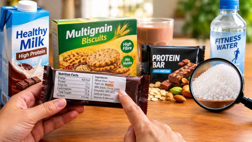 Packaged Food Labels Misleading Health Claims Informational | Food Labeling Truth Marathi News | पॅकेज्ड फूड आणि न्यूट्रिशन लेबलची फसवणूक | प्रोटीन बार आणि साखरेचे दुष्परिणाम

