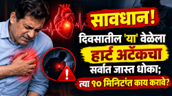 सावधान! दिवसातील ‘या’ वेळेला हार्ट अटॅकचा सर्वात जास्त धोका; त्या १० मिनिटांत काय करावे? हे जाणून घ्या
