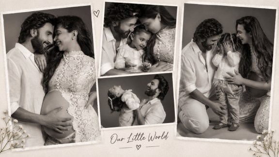 Deepika Padukone flaunts baby bump with Ranveer Singh and daughter Dua on her 2nd birthday