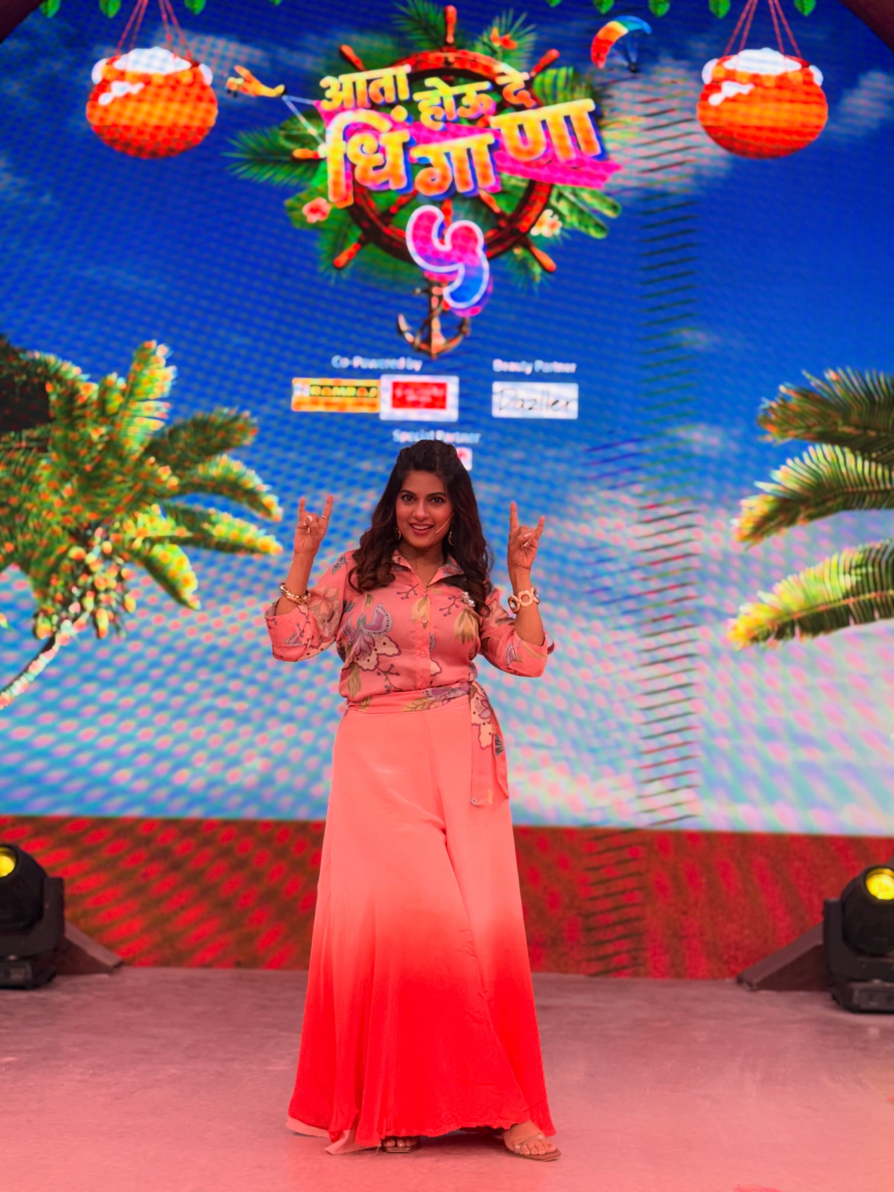 Dhanashri Kadgaonkar At Aata Hou De Dhingana Show