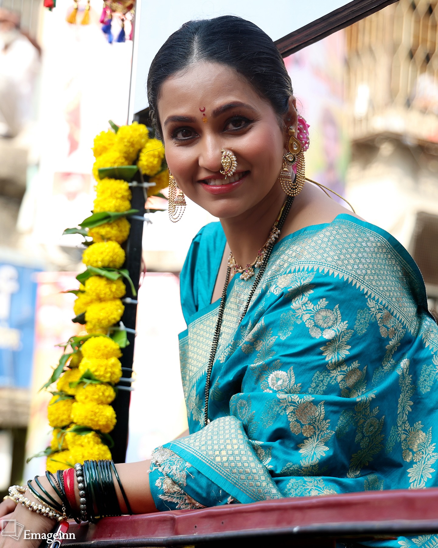 Dipti Ketkar Pink Nauvari Saree Look